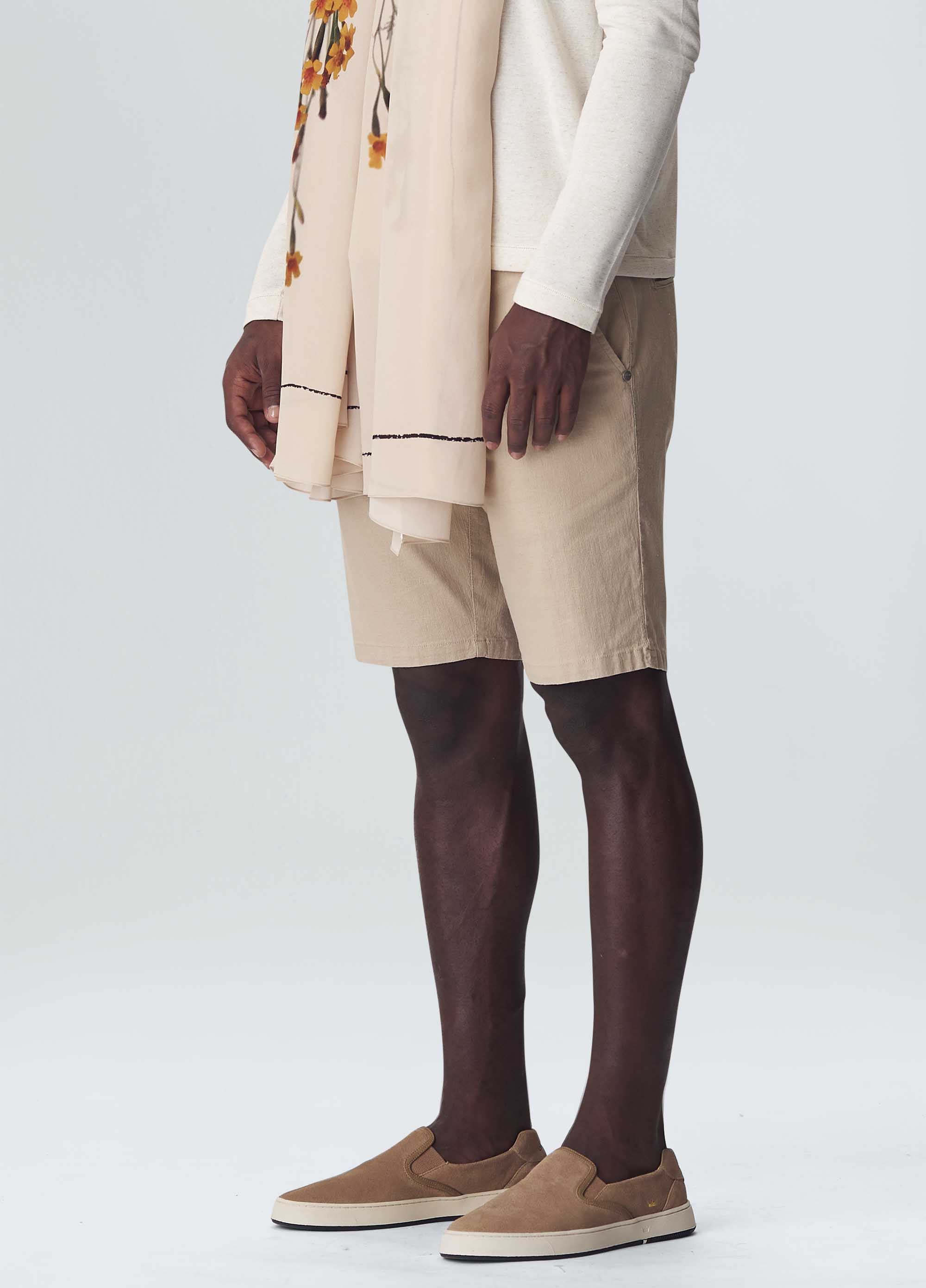 Bermuda alfaiataria basic linen