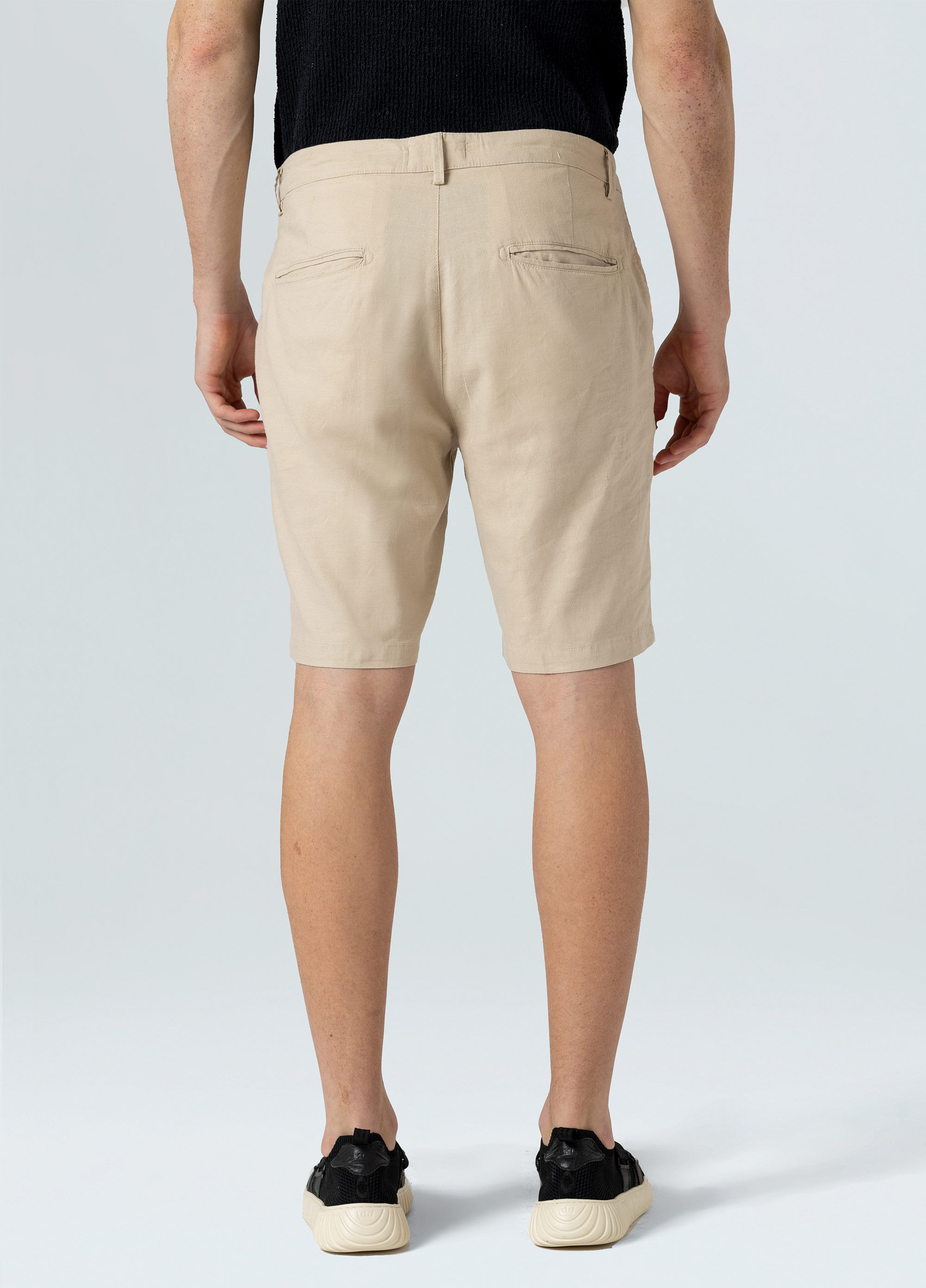 Bermuda alfaiataria basic linen