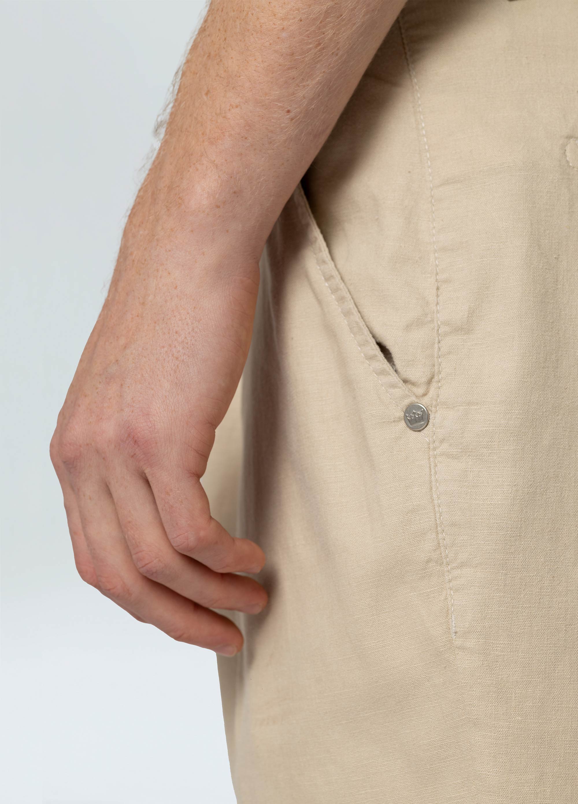 Bermuda alfaiataria basic linen