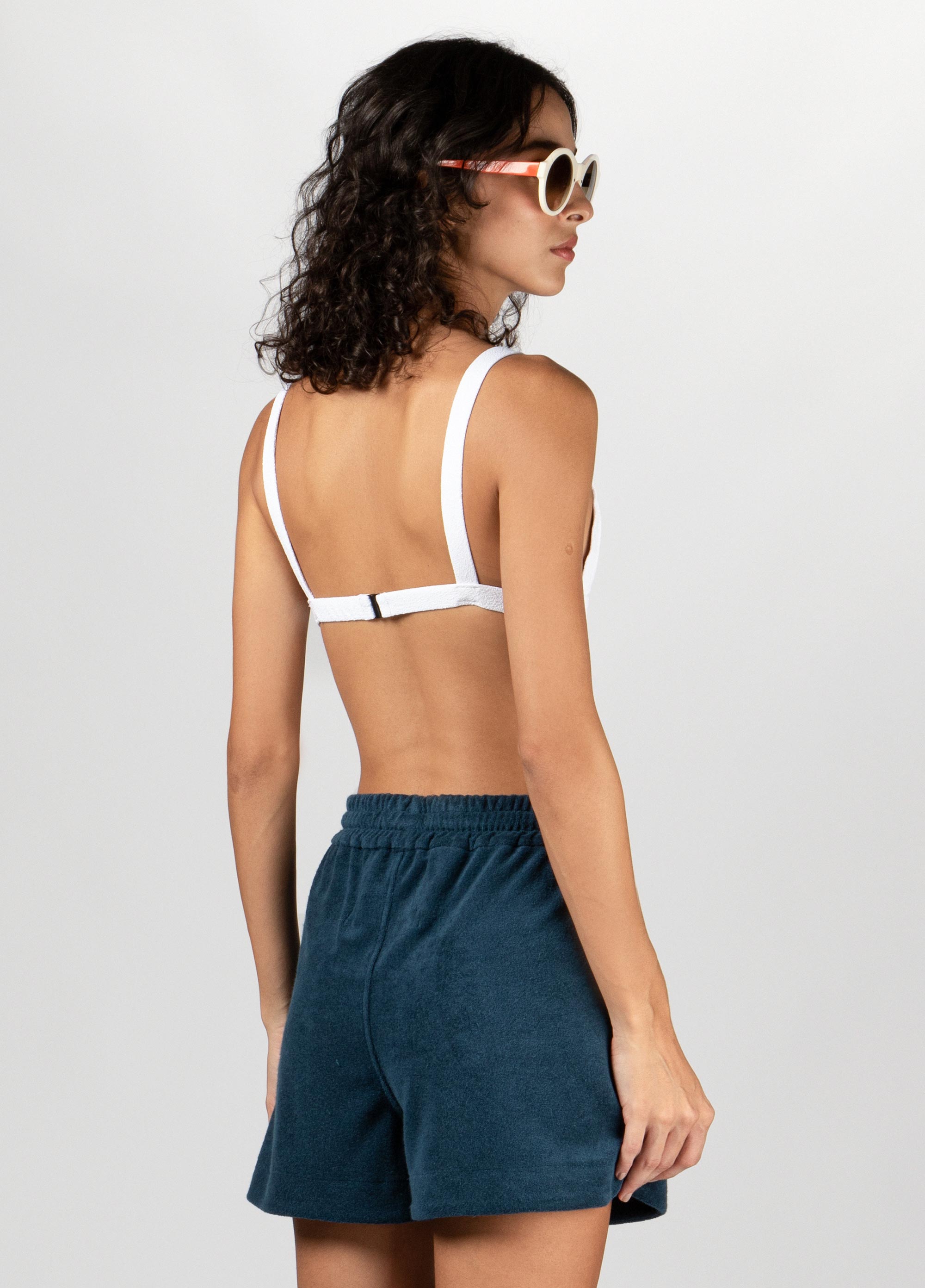 Short  towel indigo
