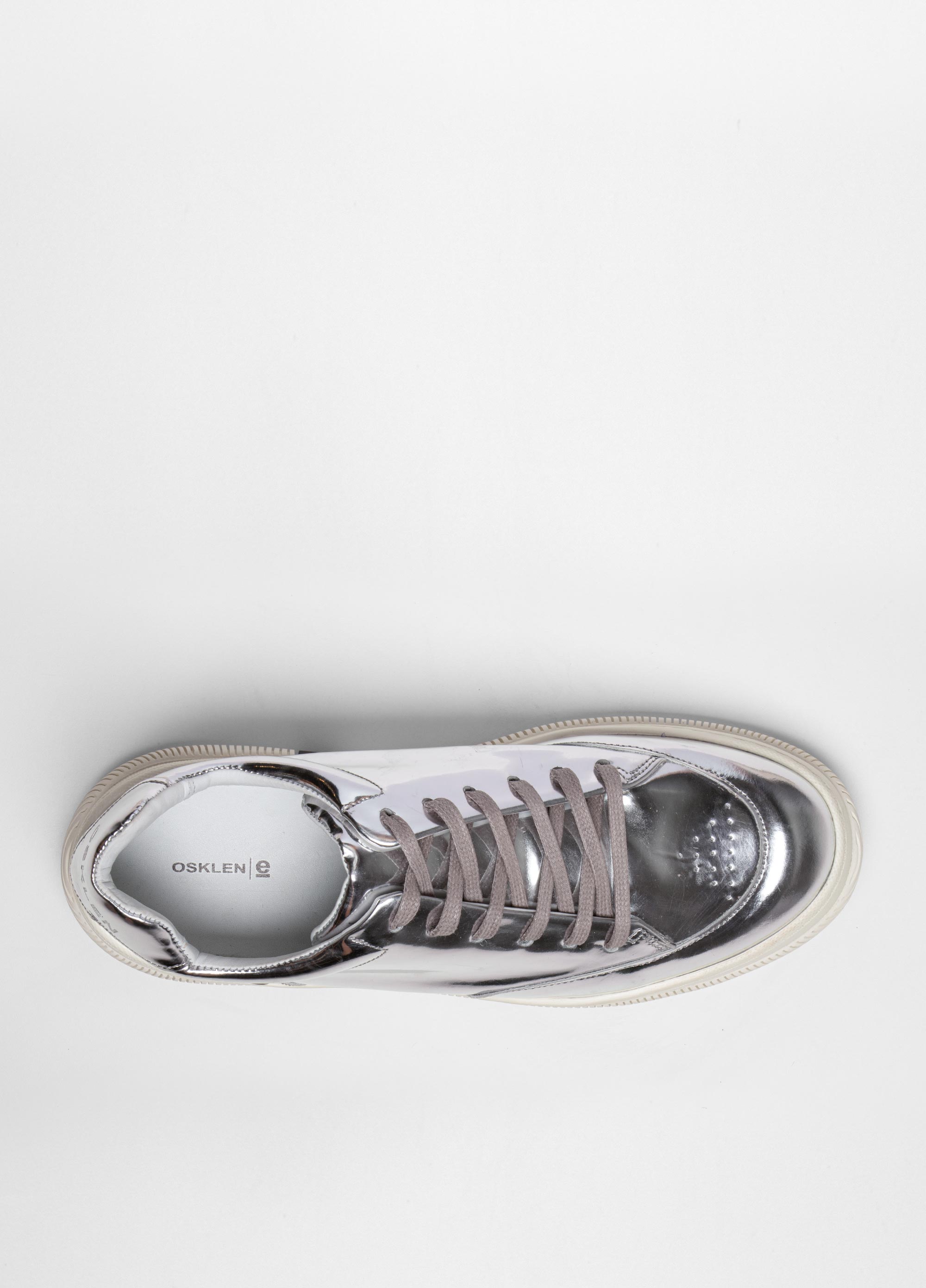 Tênis hybrid laces metallic