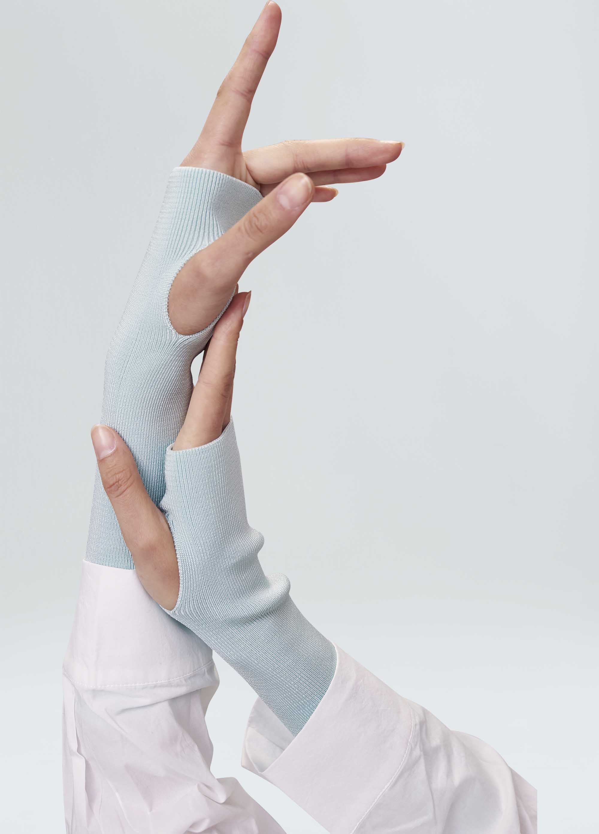 Luvas tricot canelado rayon