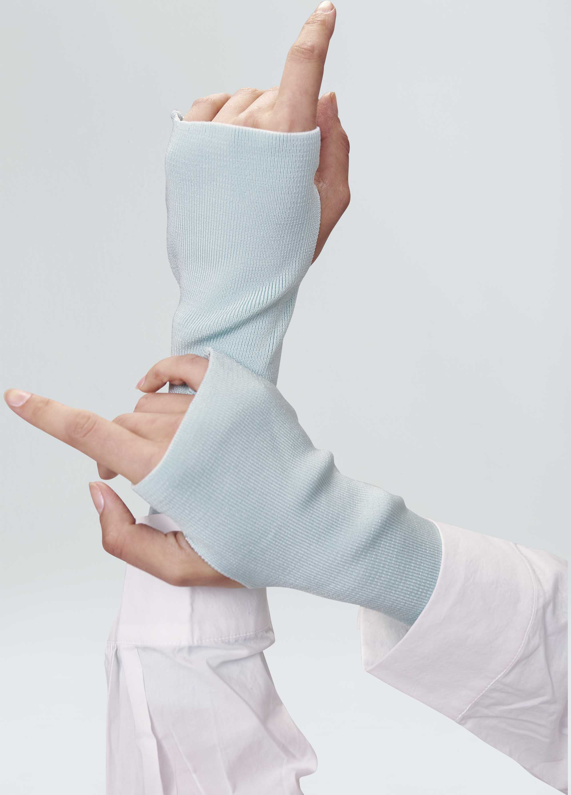 Luvas tricot canelado rayon