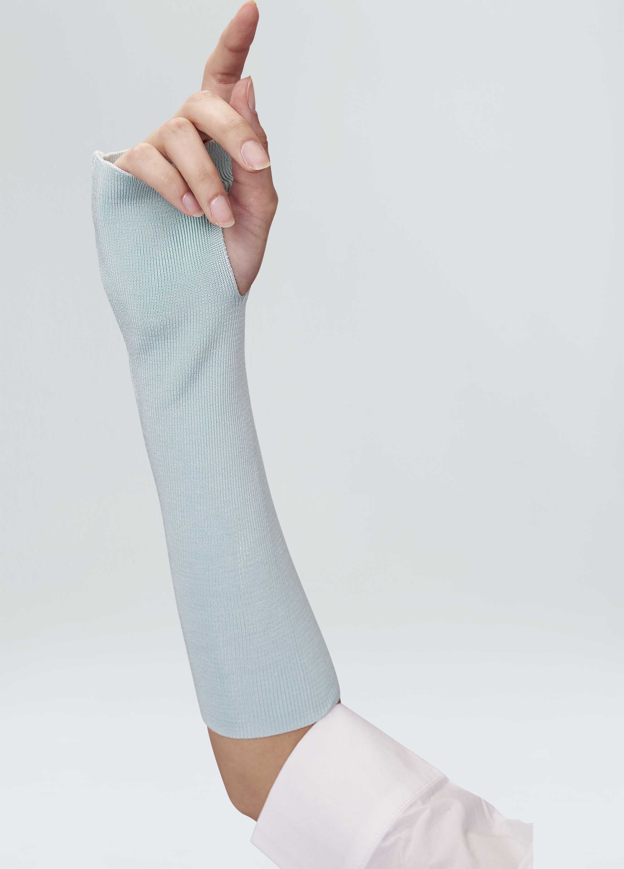 Luvas tricot canelado rayon