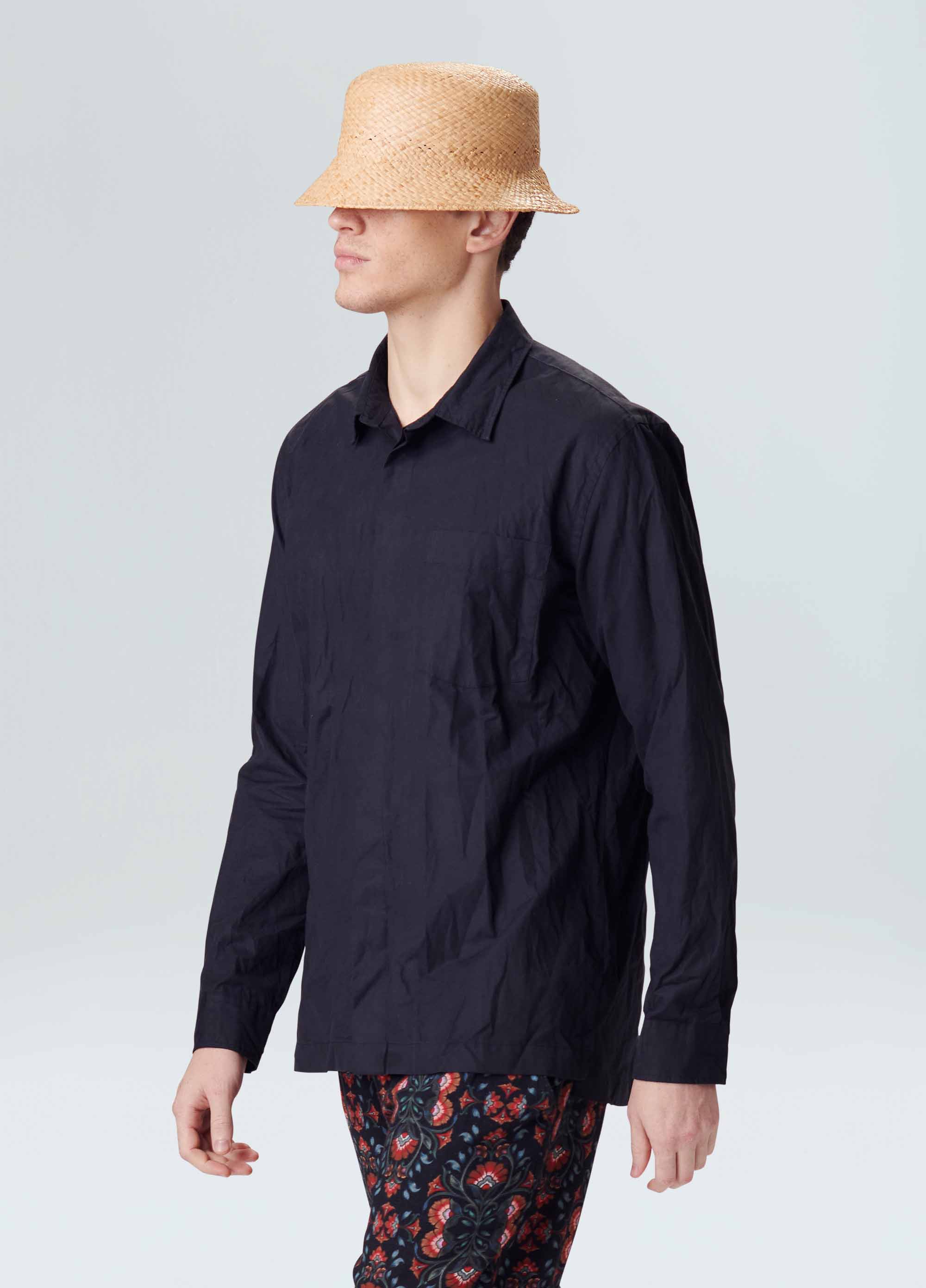 Camisa creased cotton