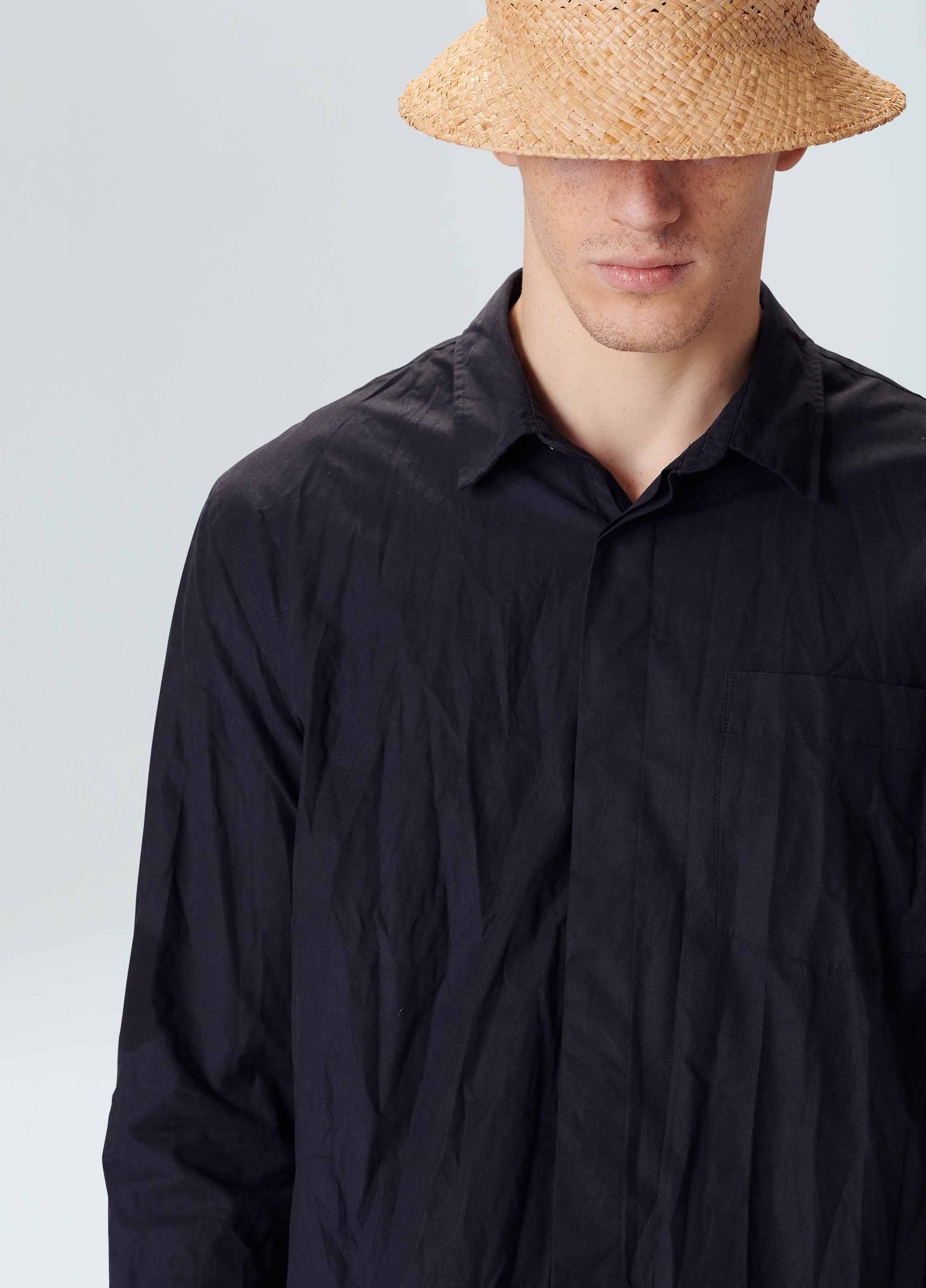Camisa creased cotton