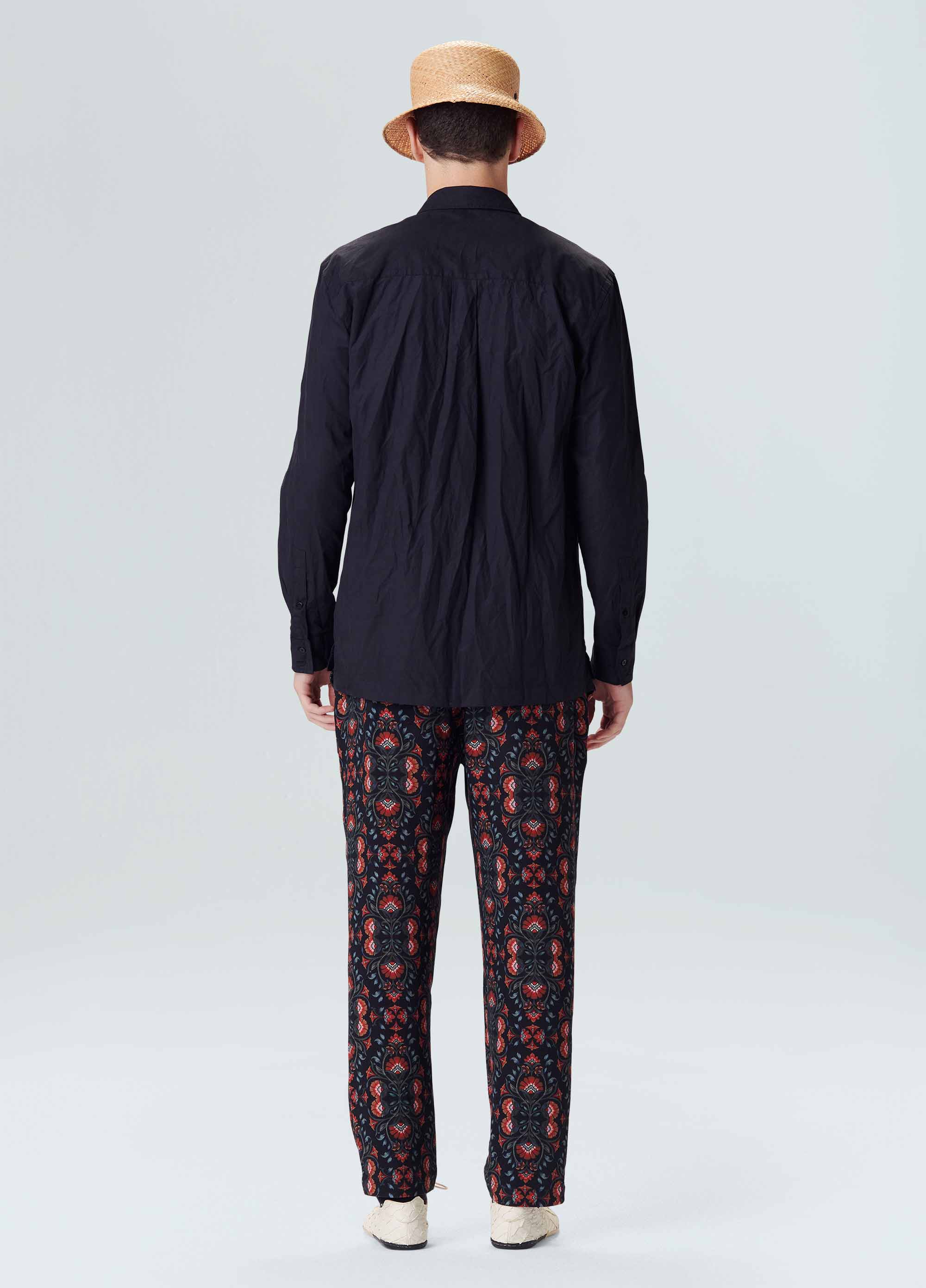 Camisa creased cotton