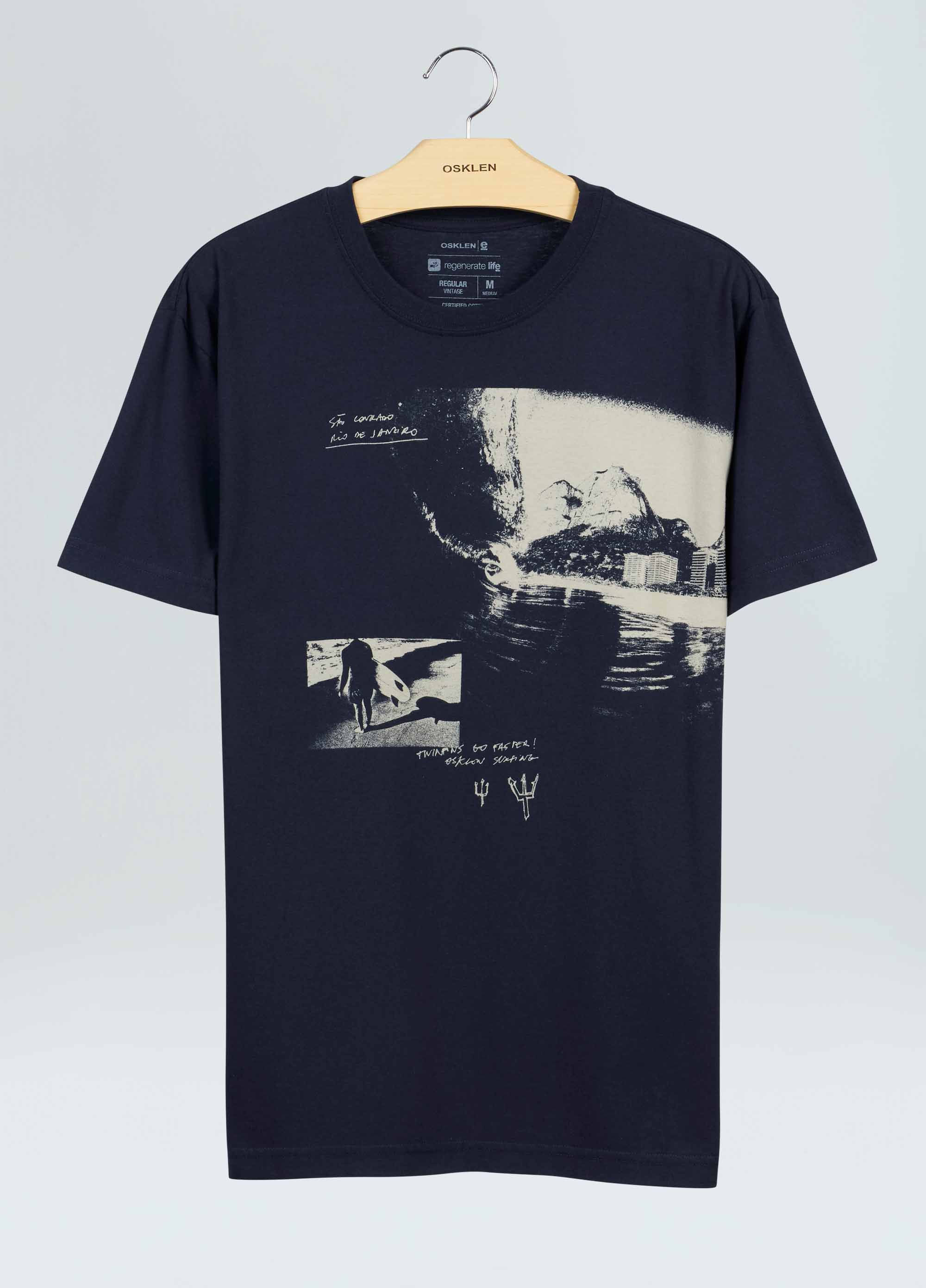 T-shirt vintage twinfins go faster