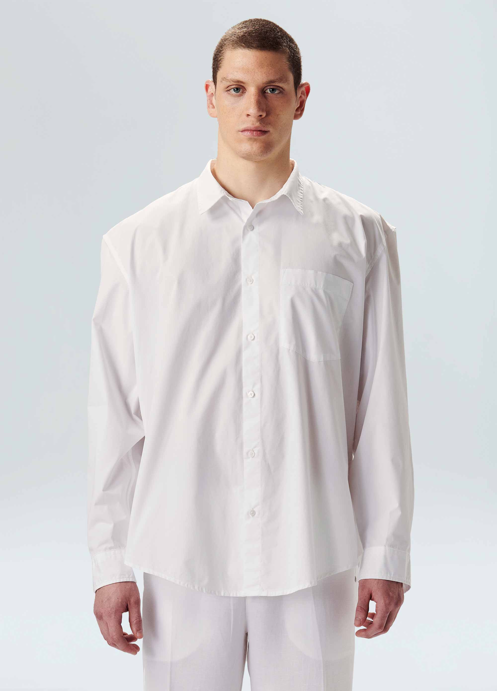 Camisa  over cotton simple