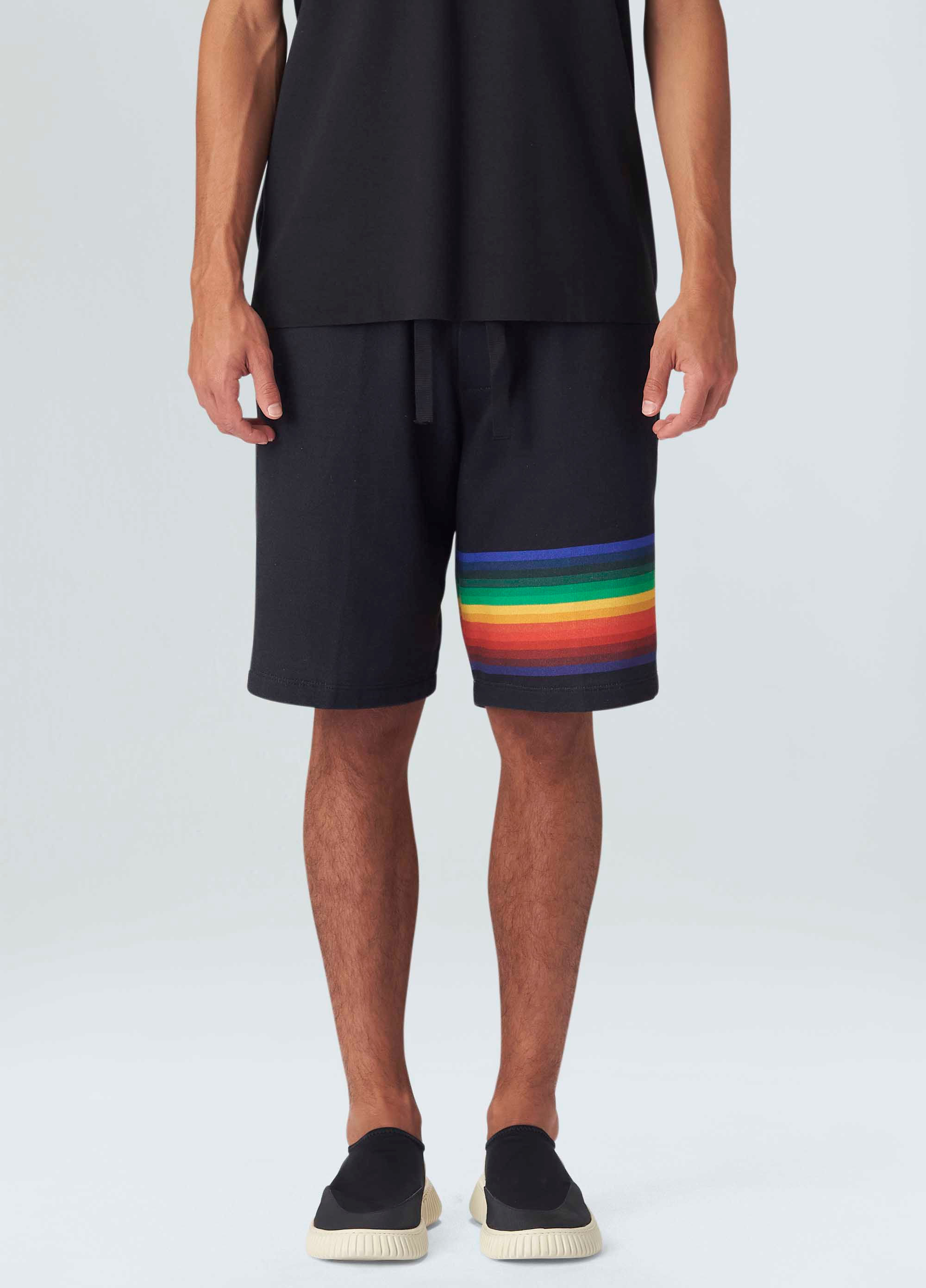 Bermuda over color stripes