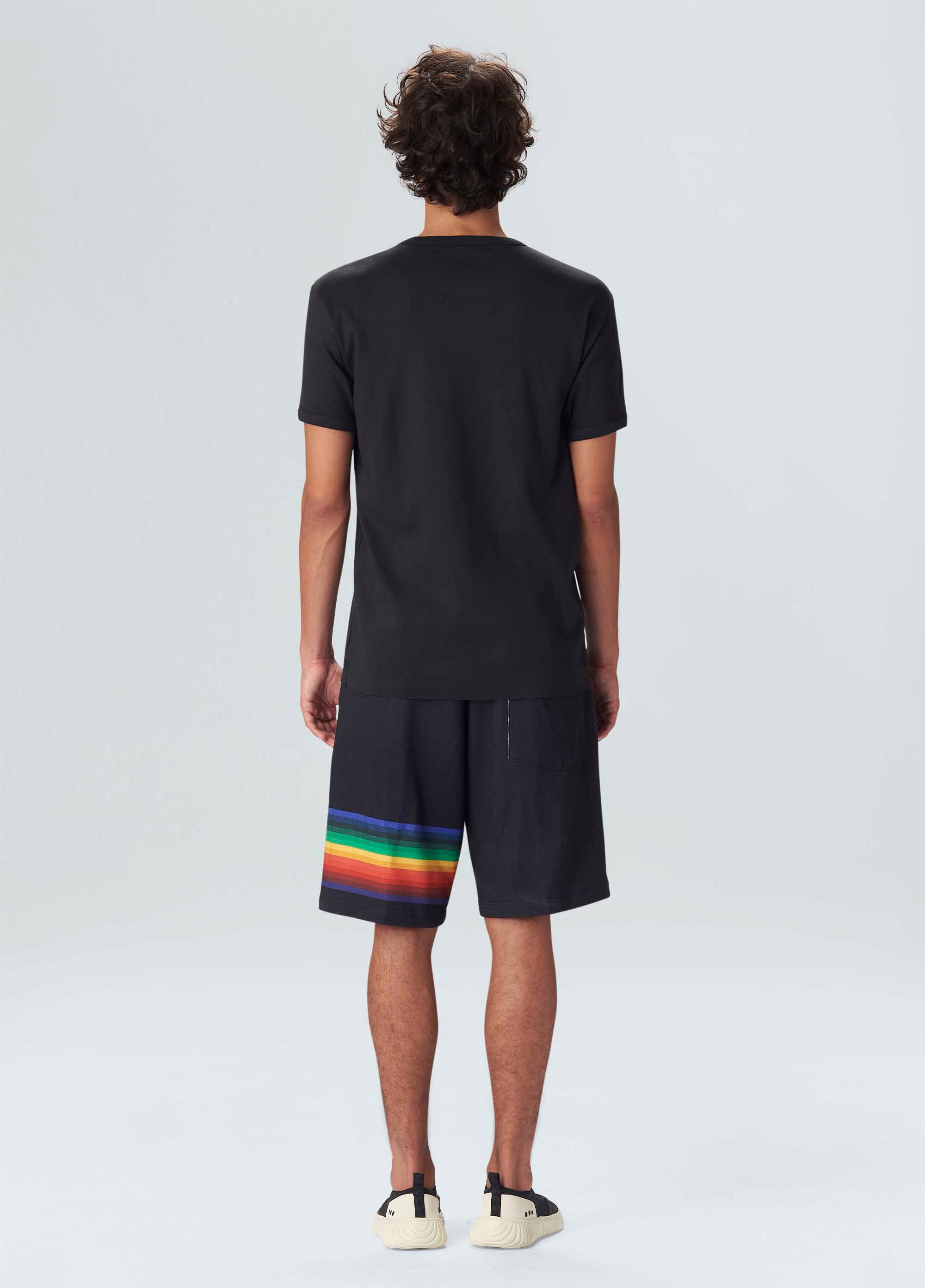 Bermuda over color stripes