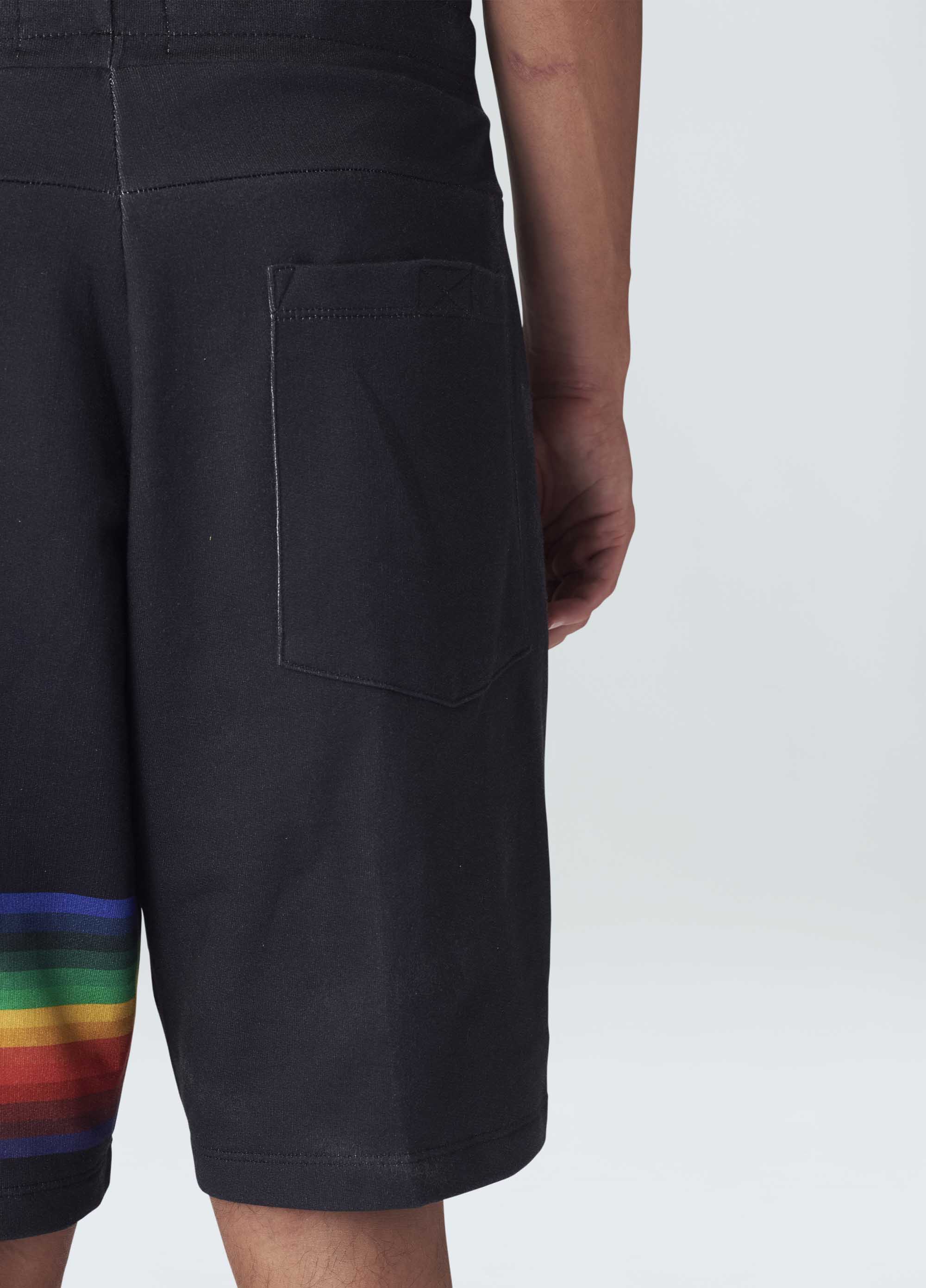 Bermuda over color stripes