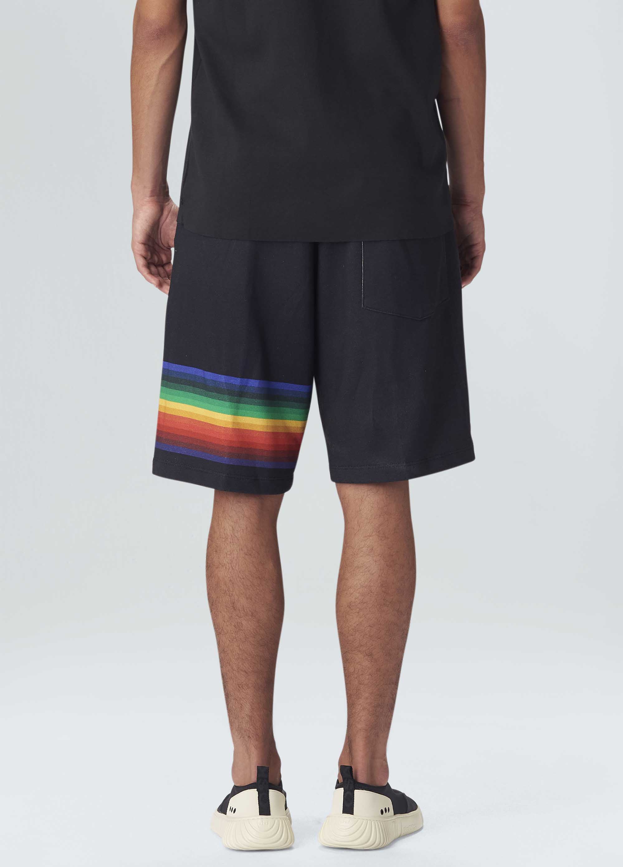 Bermuda over color stripes