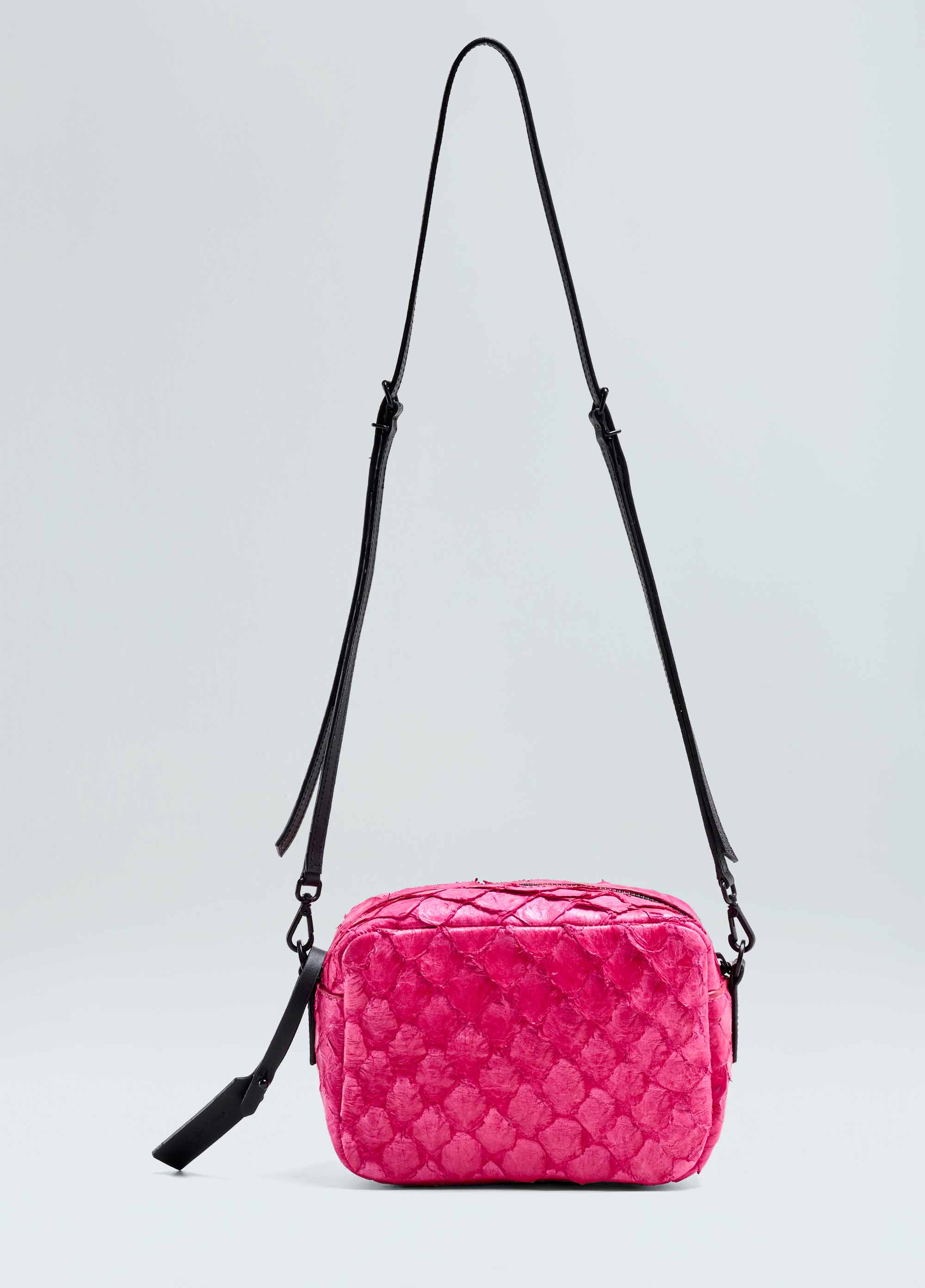 Pirarucu and salmon small crossbody bag