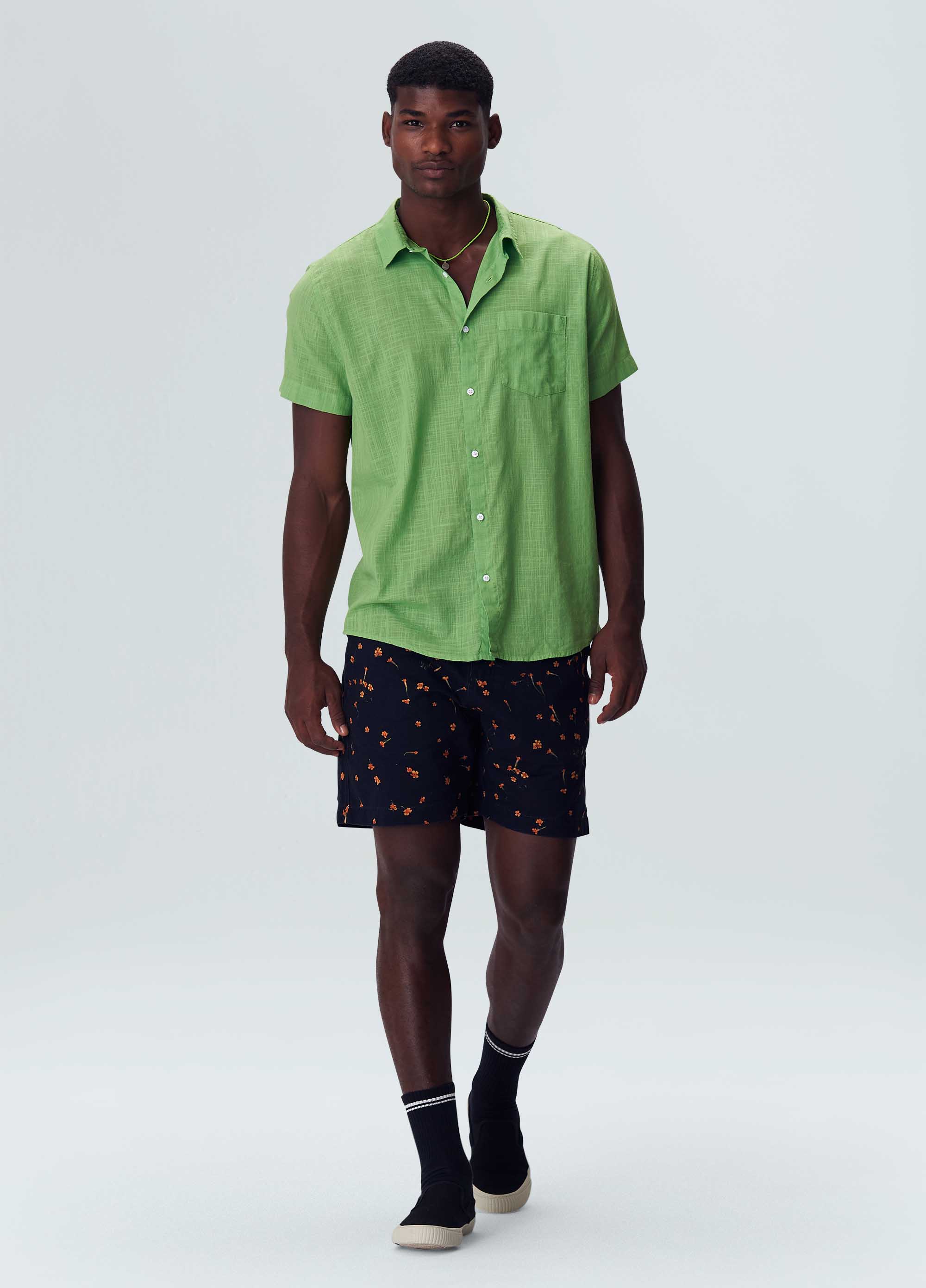Bermuda alfaiataria tagete mini flow