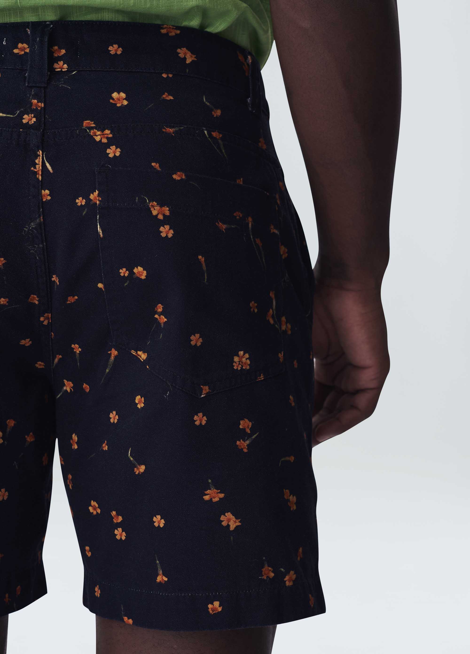Bermuda alfaiataria tagete mini flow
