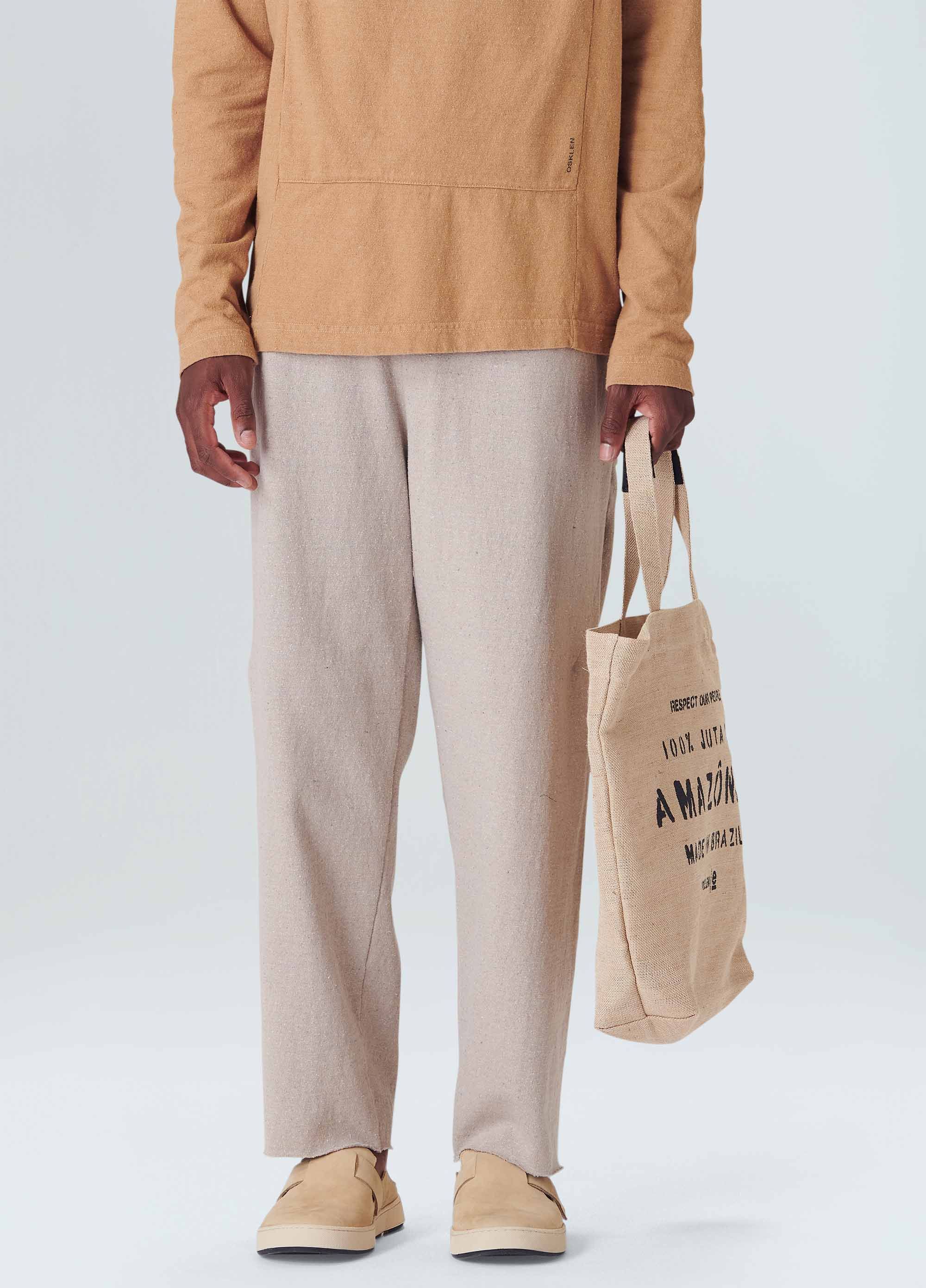 Calça over recycled