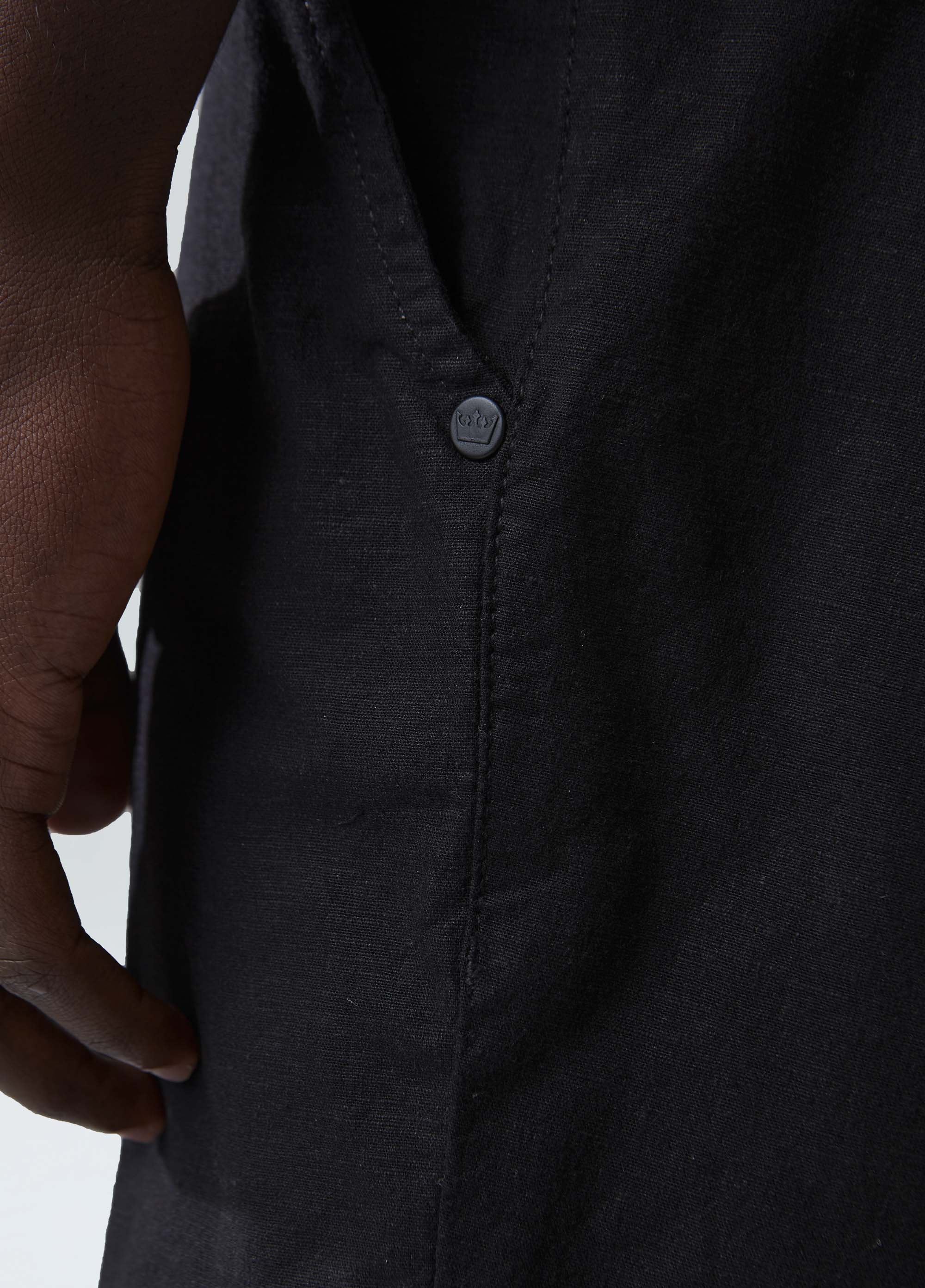 Bermuda alfaiataria basic linen