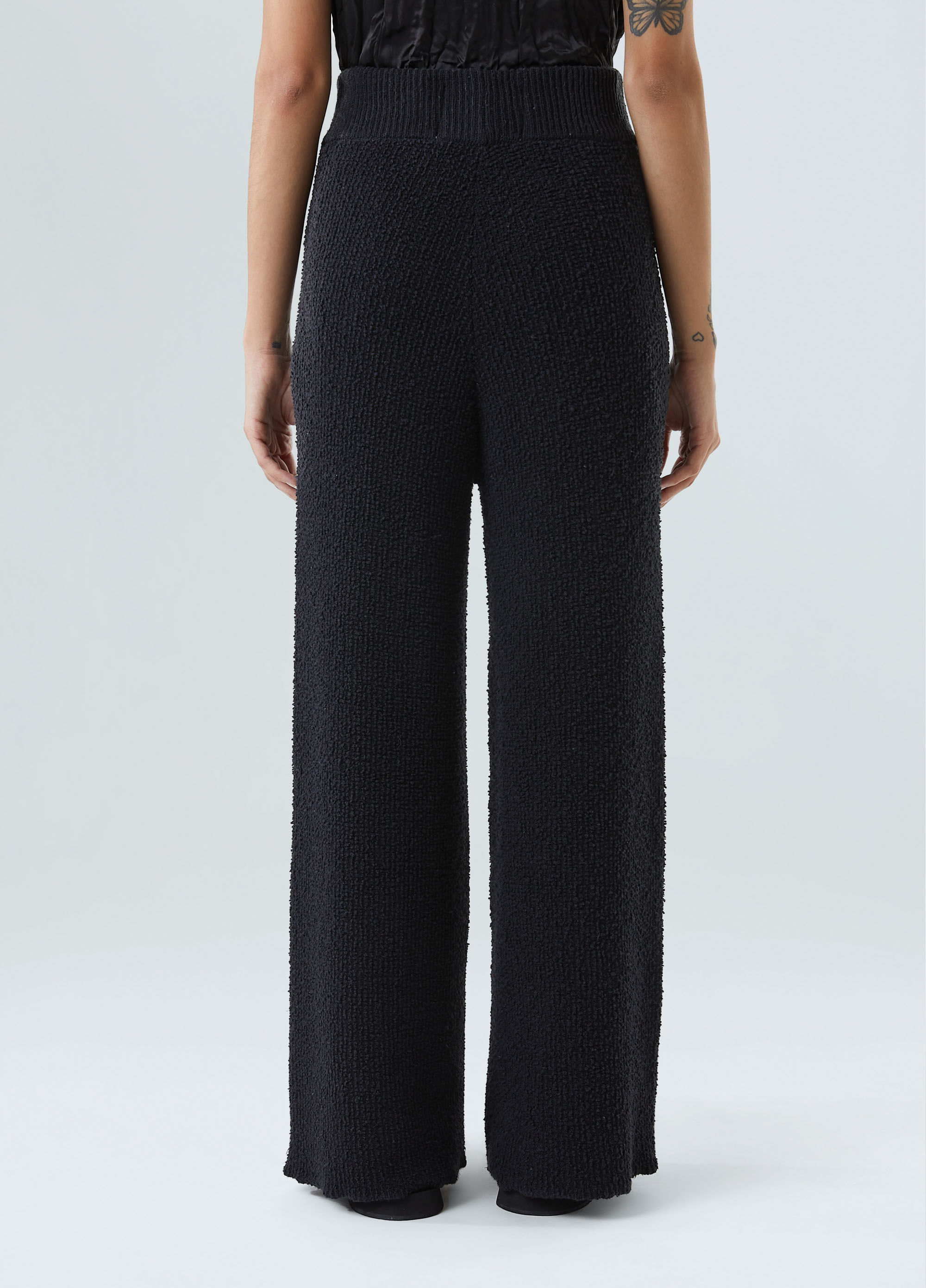 Calça tricot bouclet