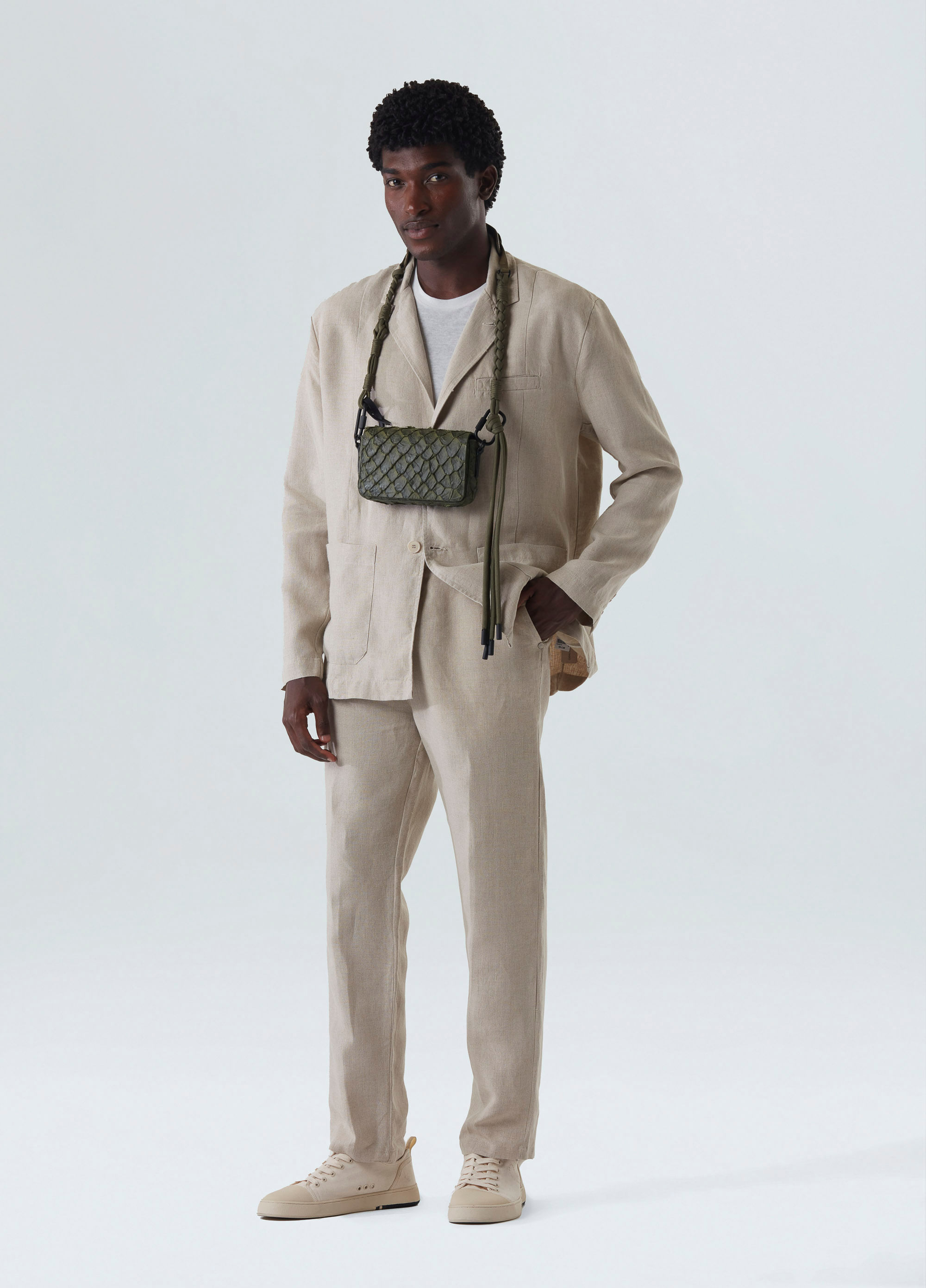 Calça alfaiataria linen classic