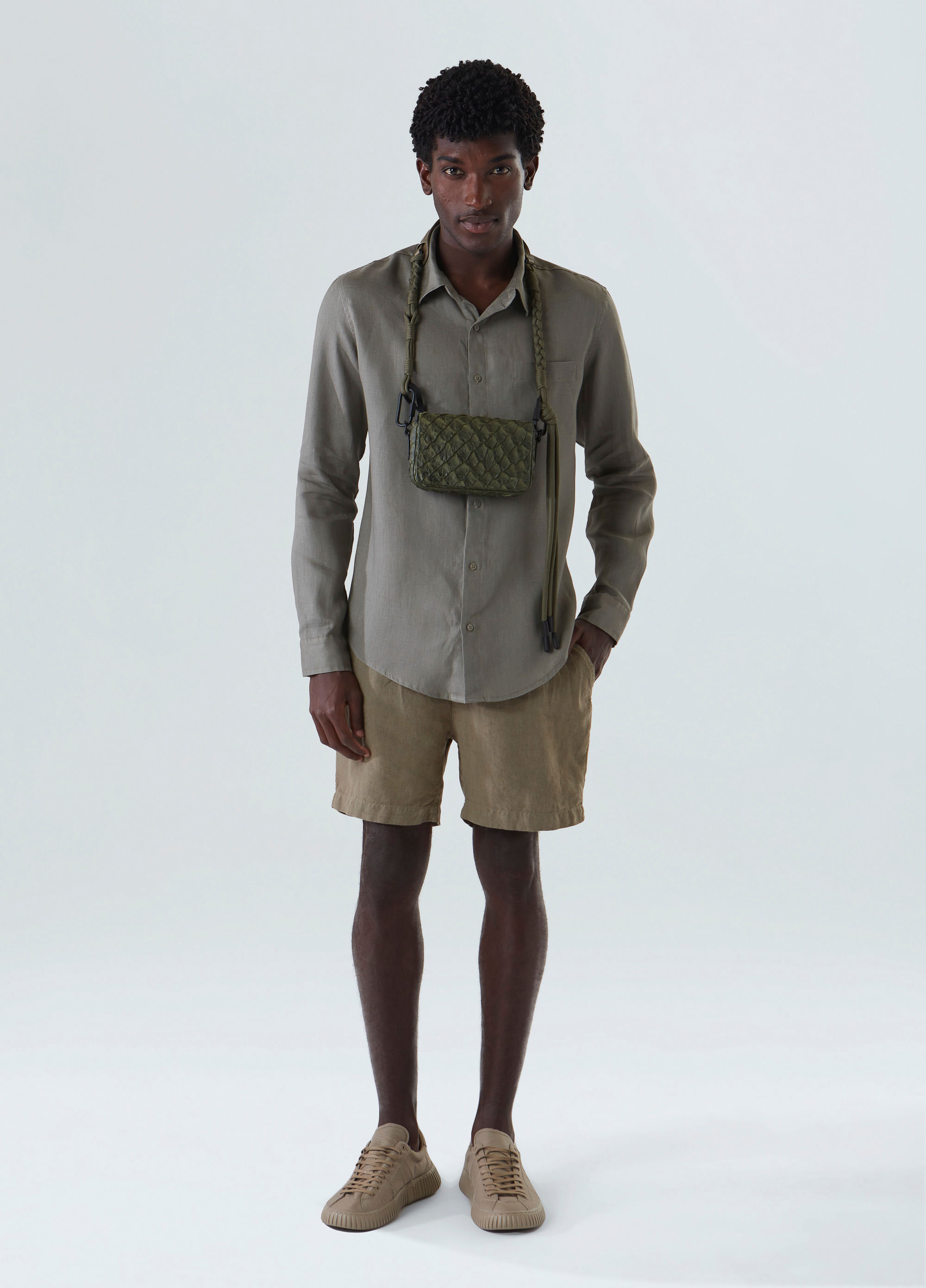 Bermuda alfaiataria pure linen