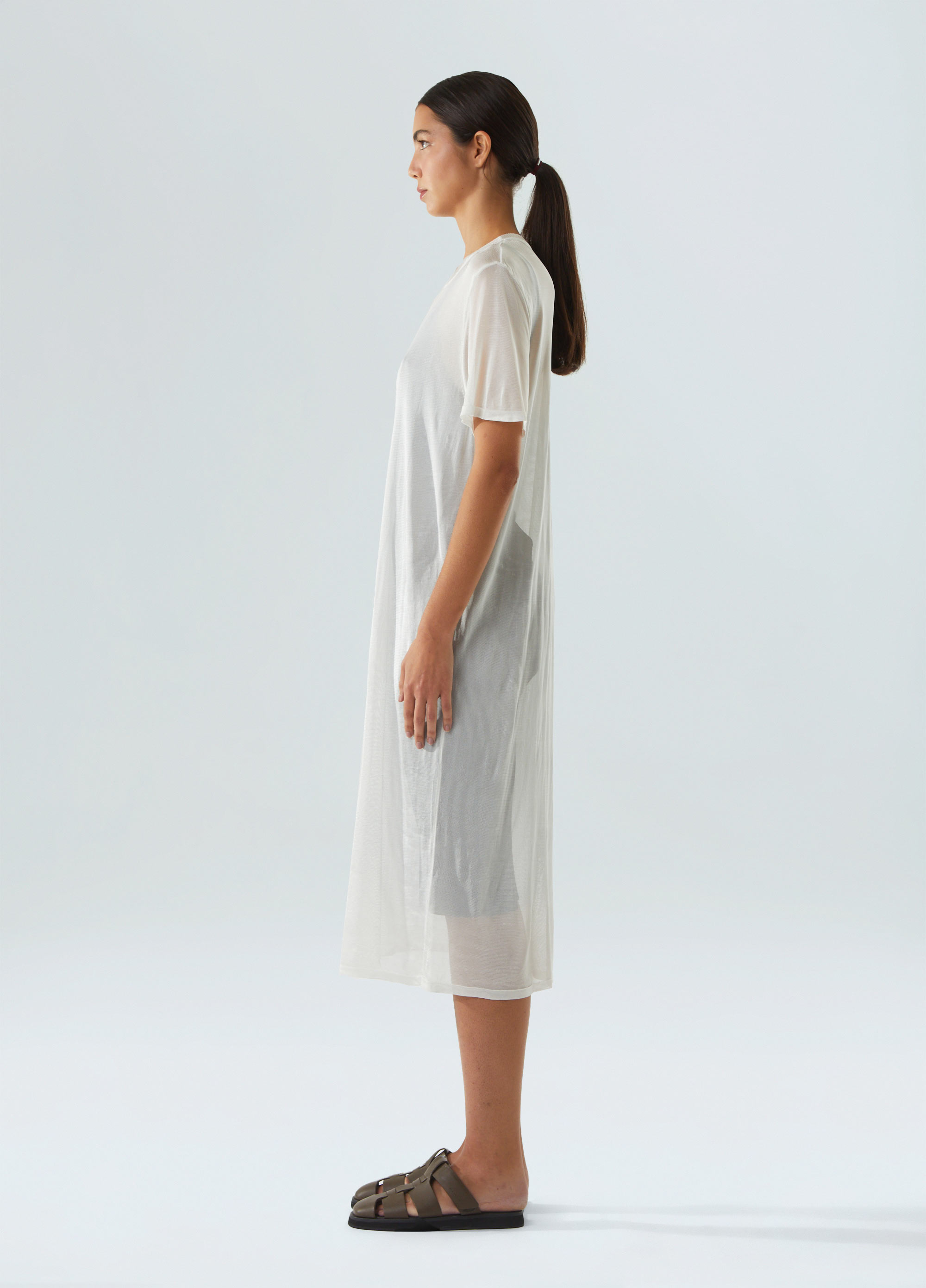 Vestido MIDI tricot sobreposicão