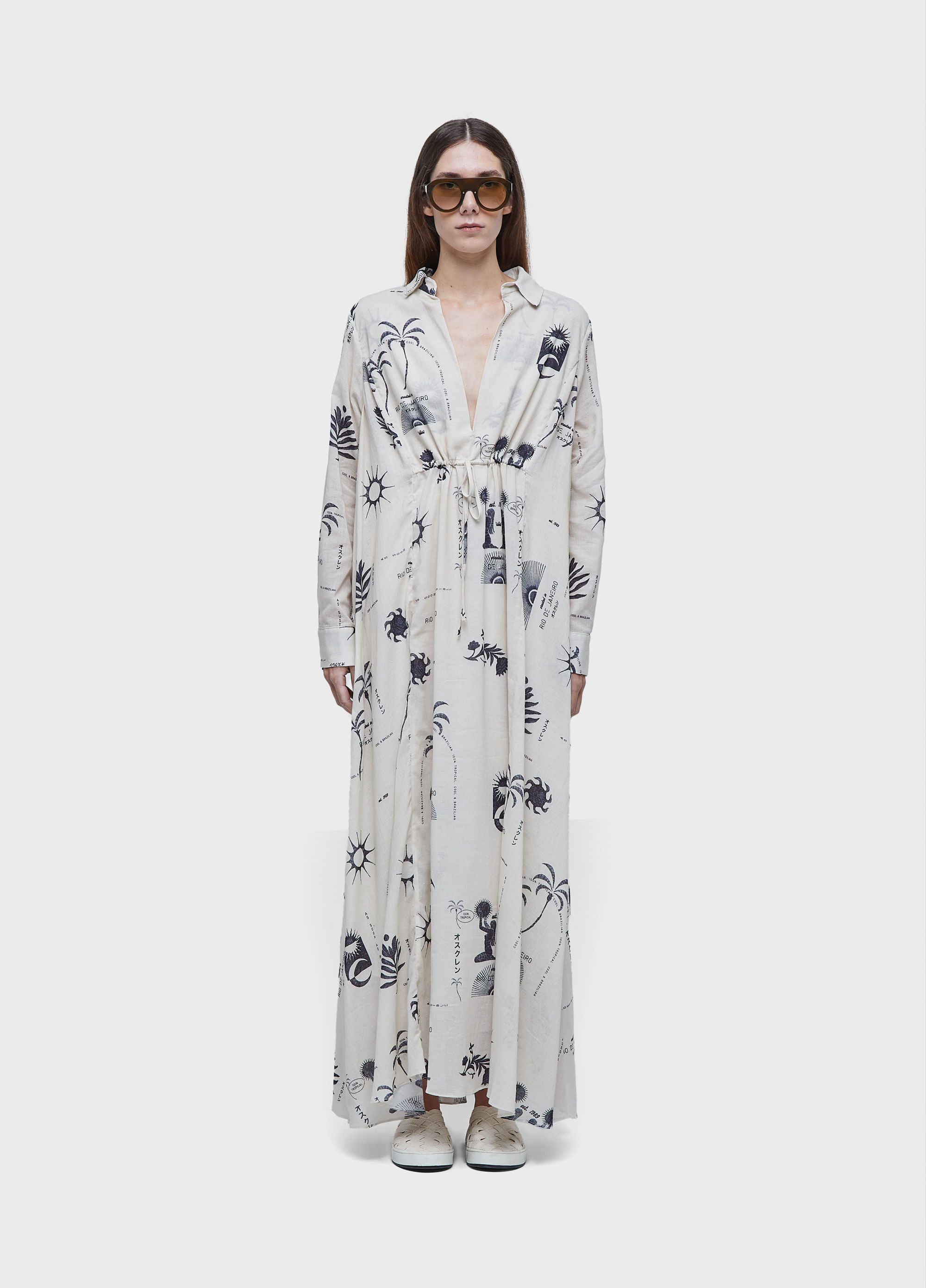 Vestido chemise longo rio day