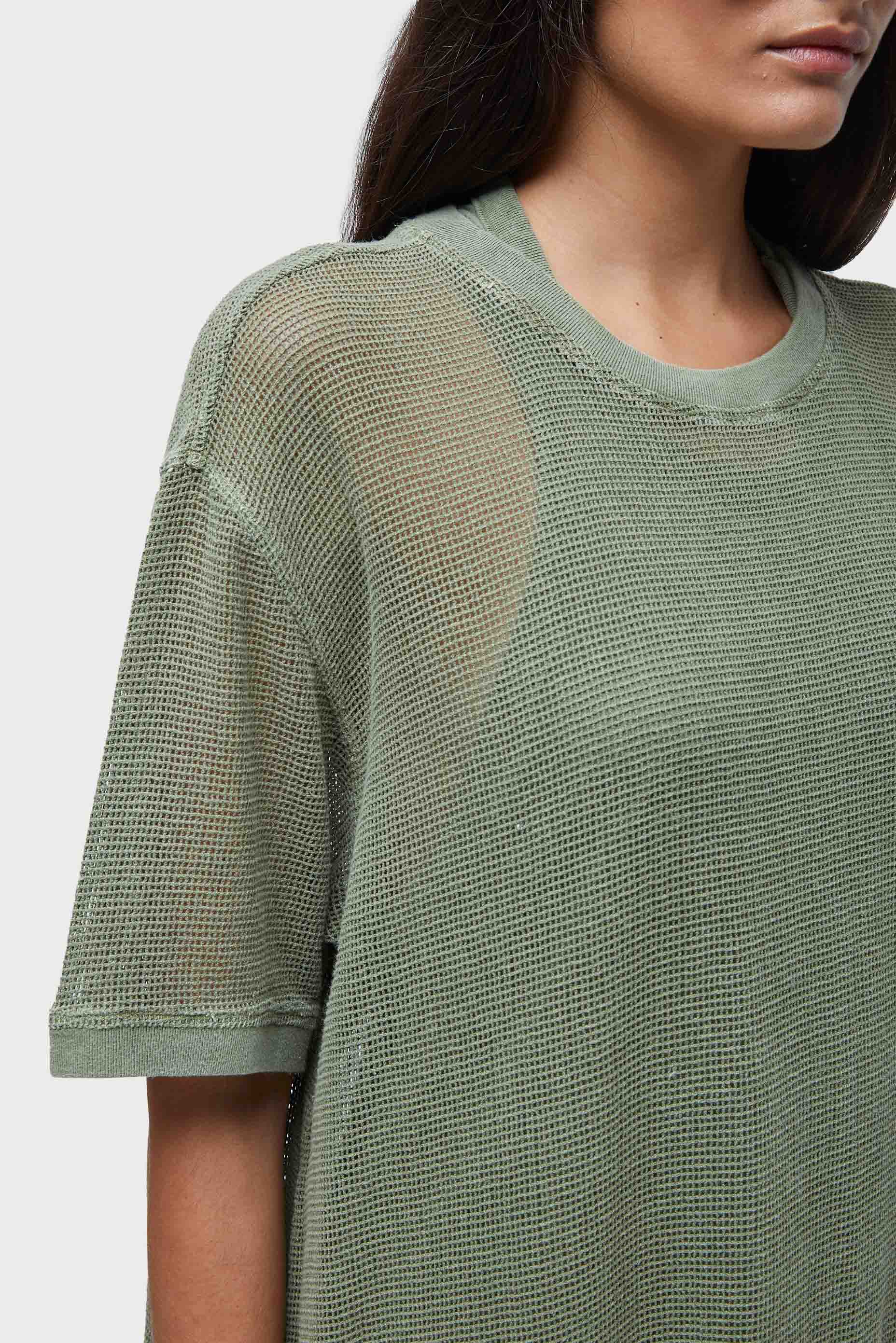 Vestido t-shirt over tela
