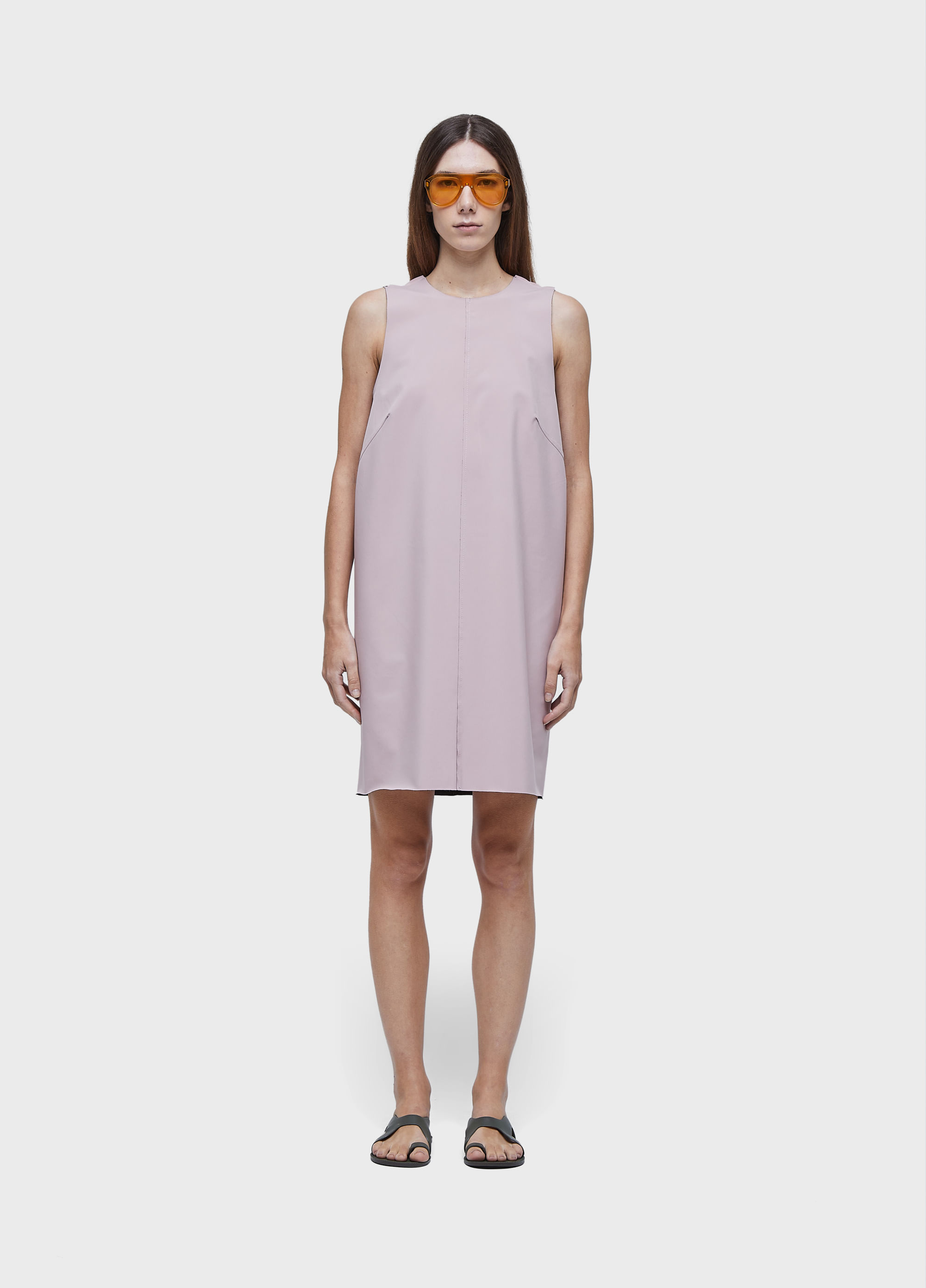 Vestido superlight curto double face V