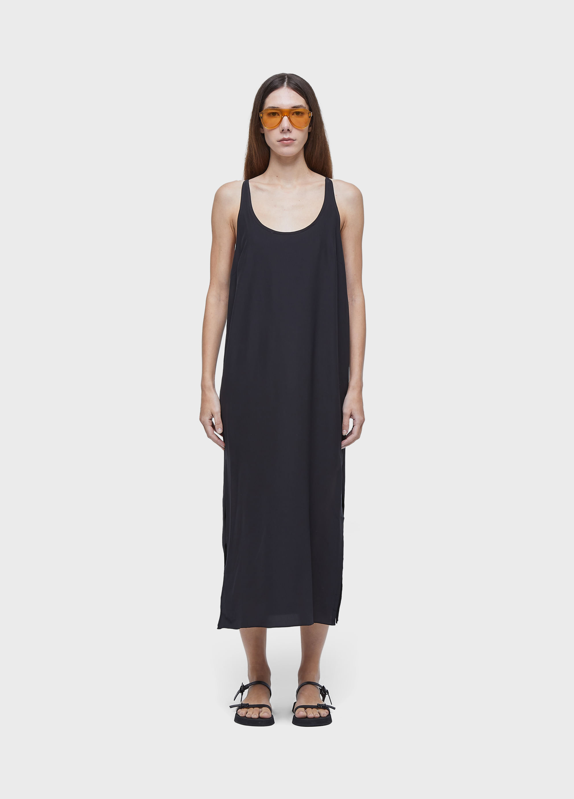 Slip dress silk longui