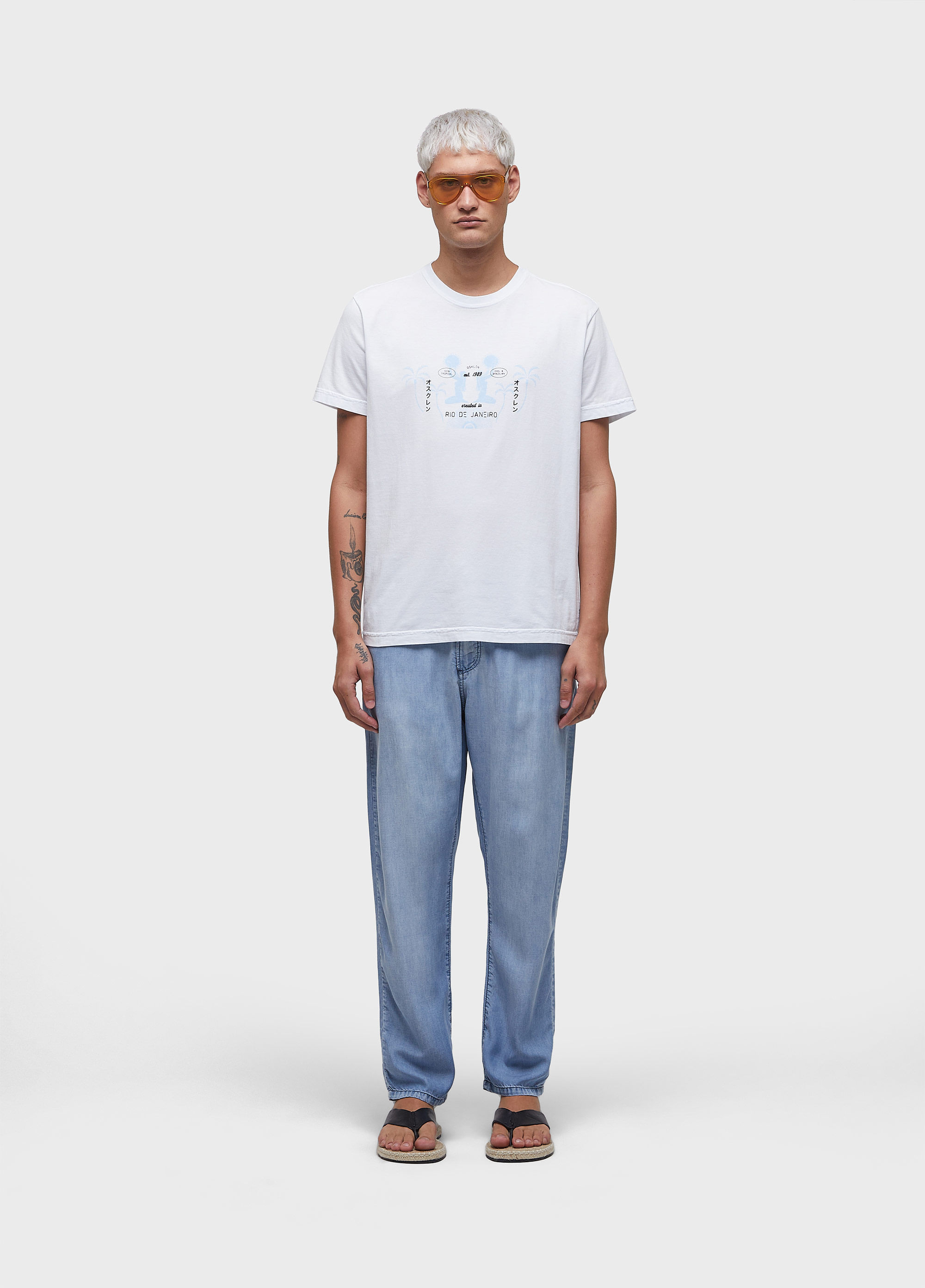 T-shirt stone tropical trace