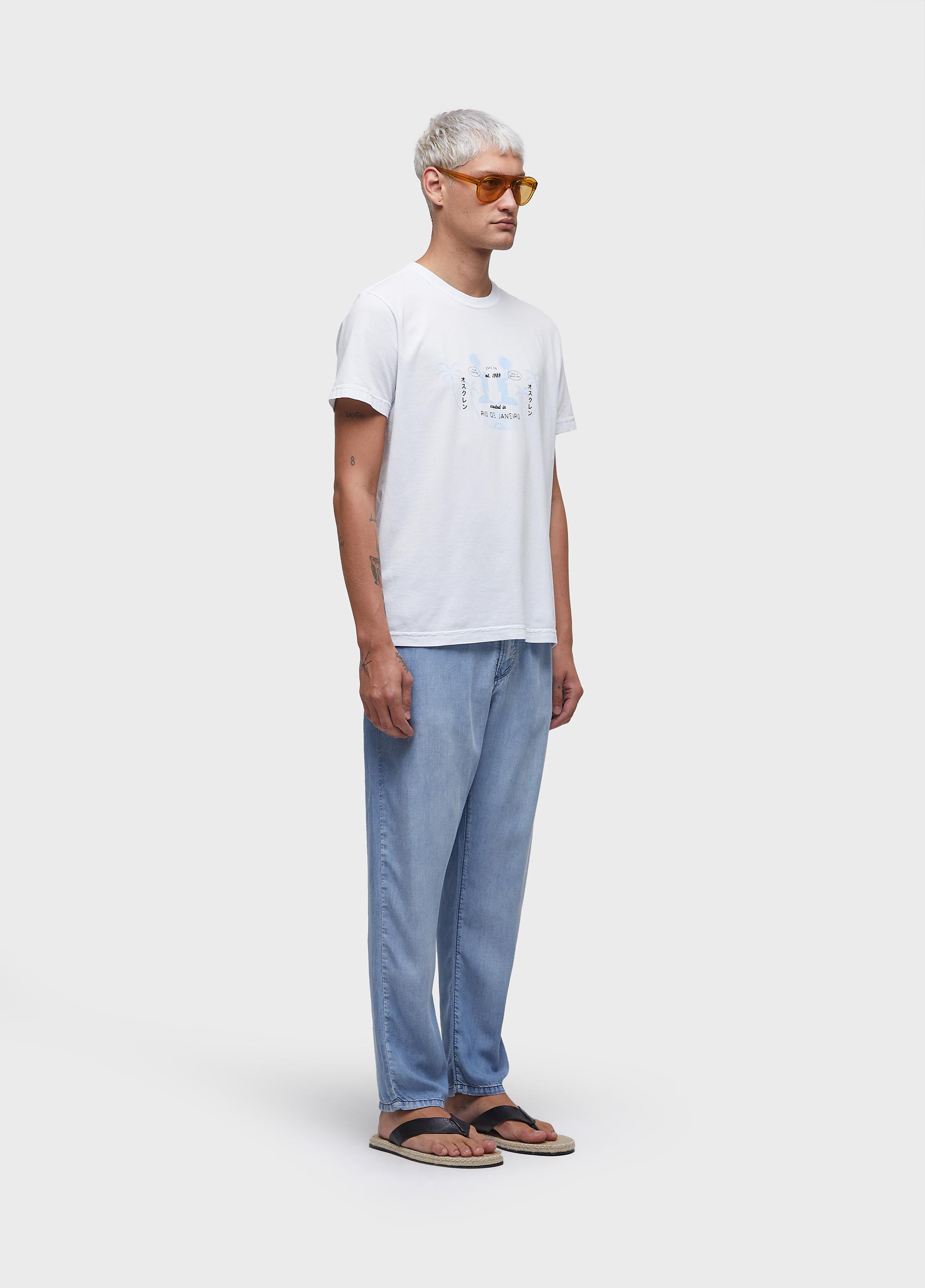 T-shirt stone tropical trace