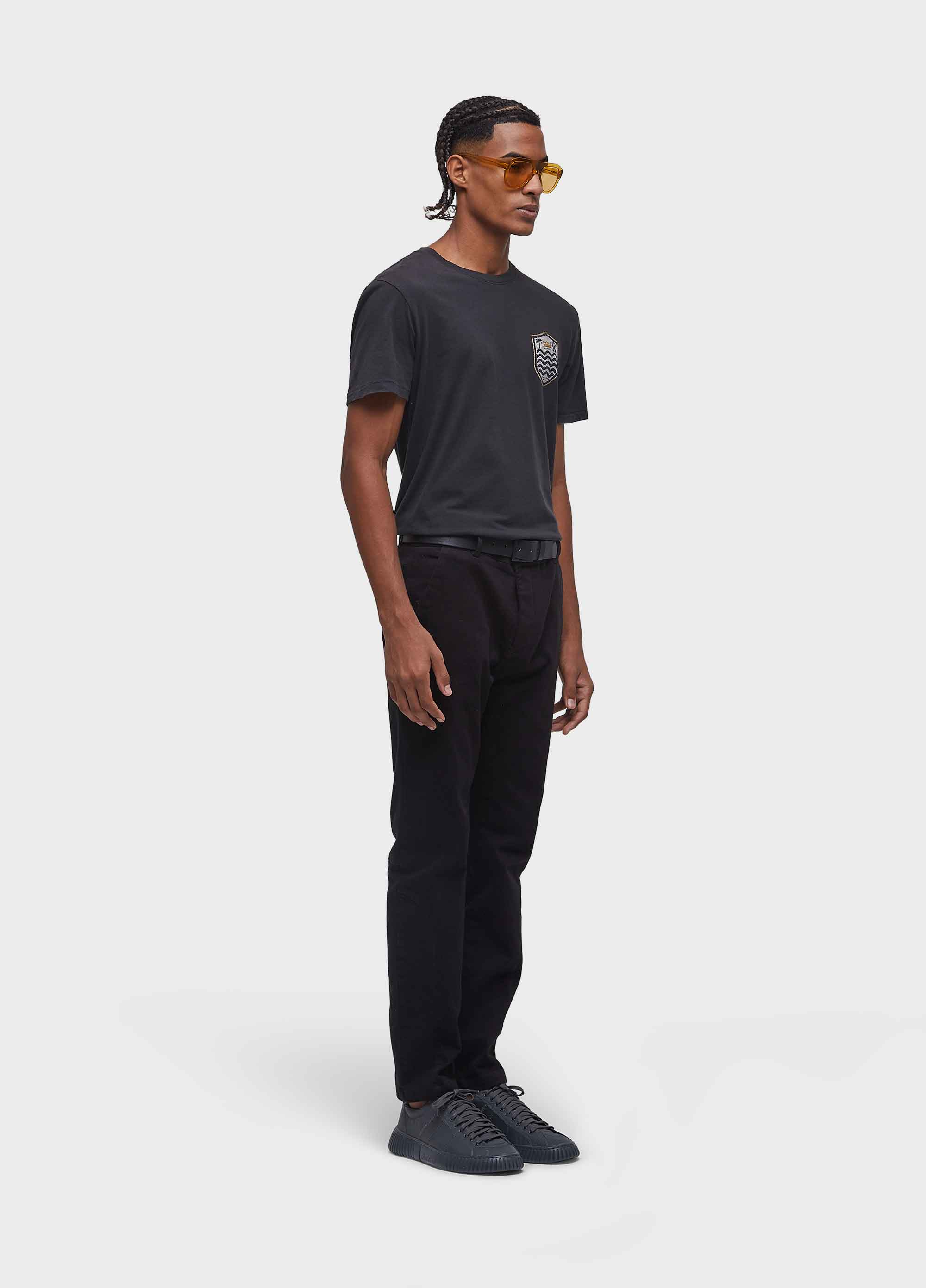 T-shirt soft used brasão gaze