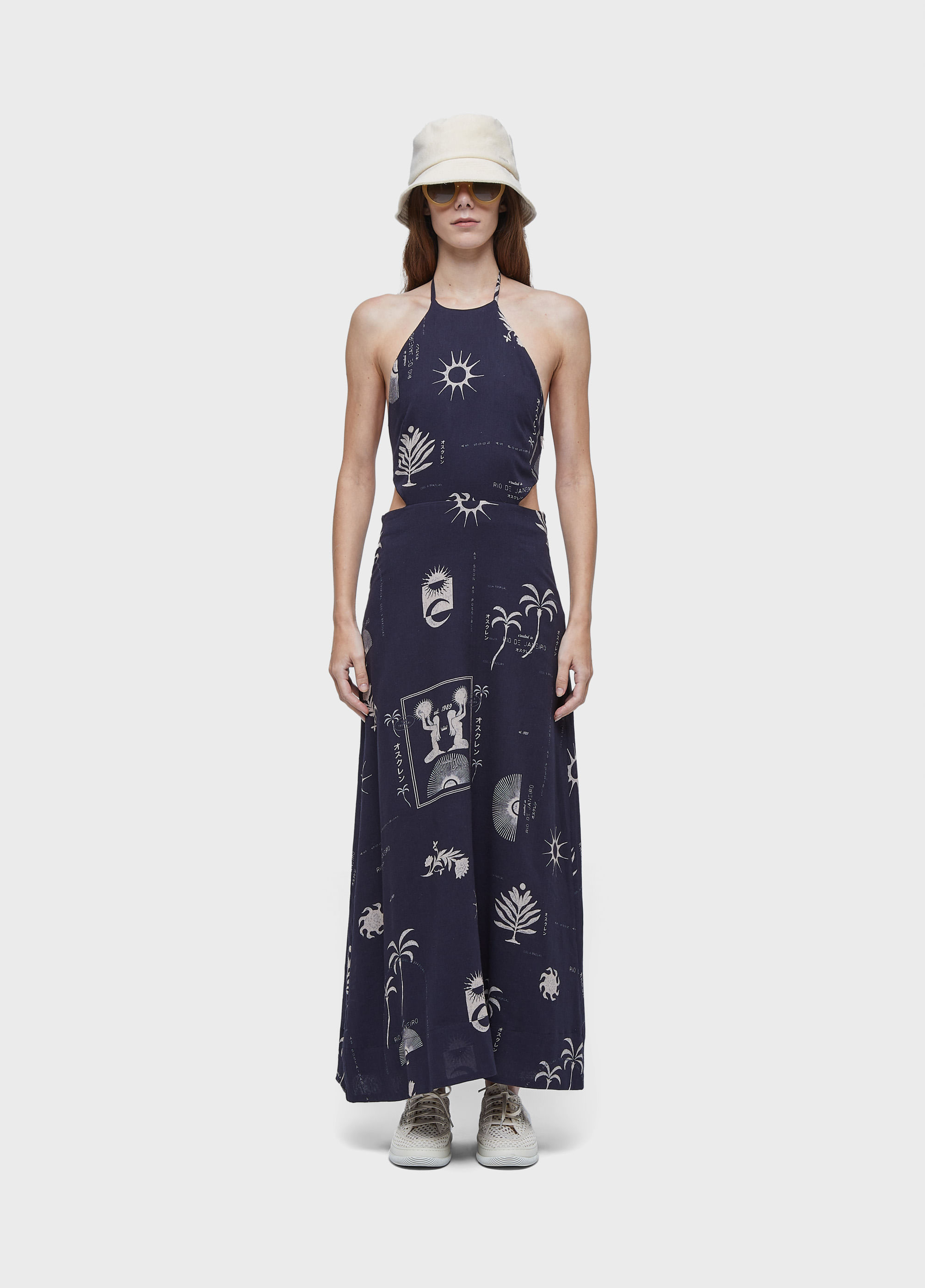 Vestido amarracão longo 1989