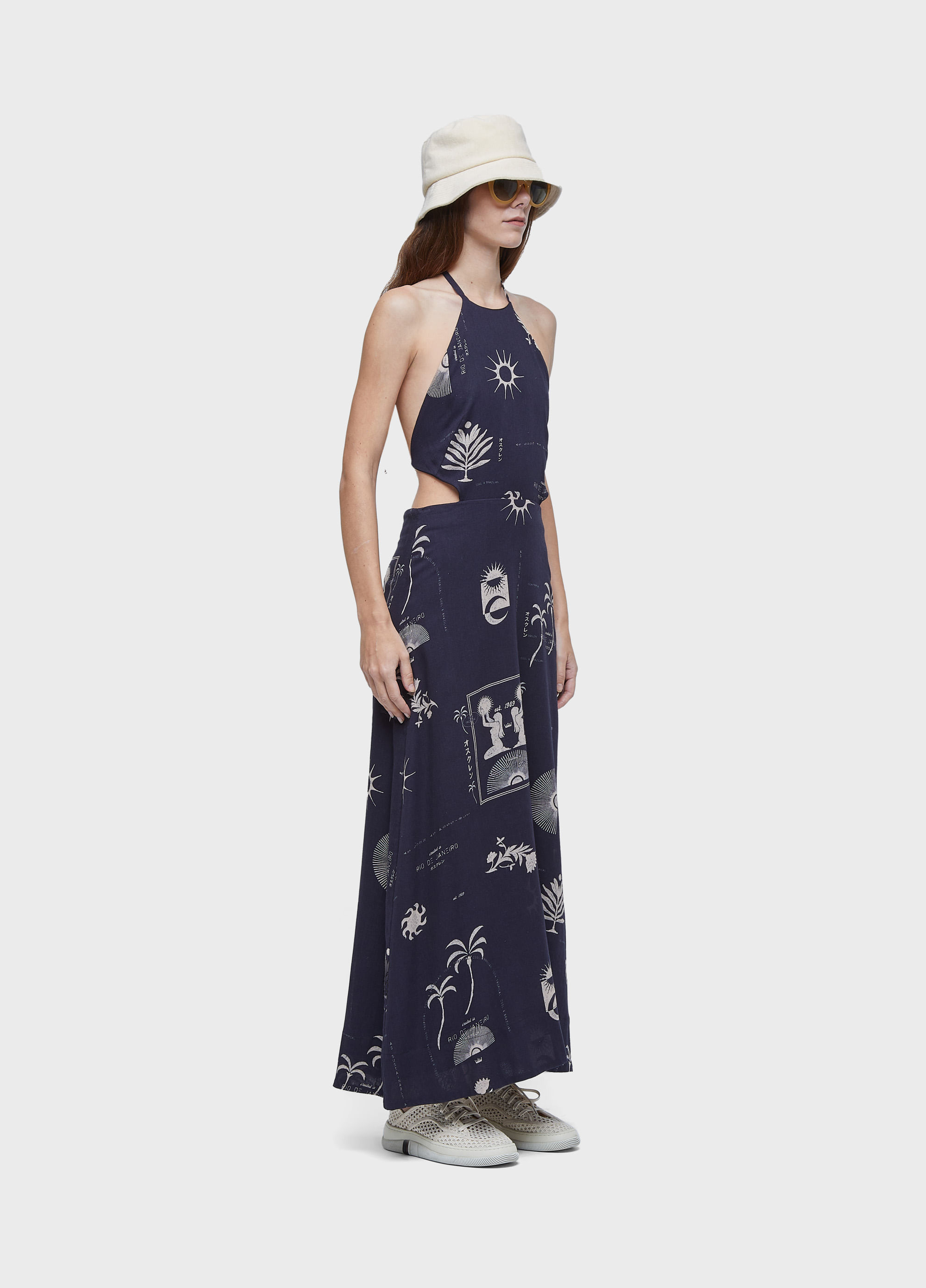 Vestido amarracão longo 1989