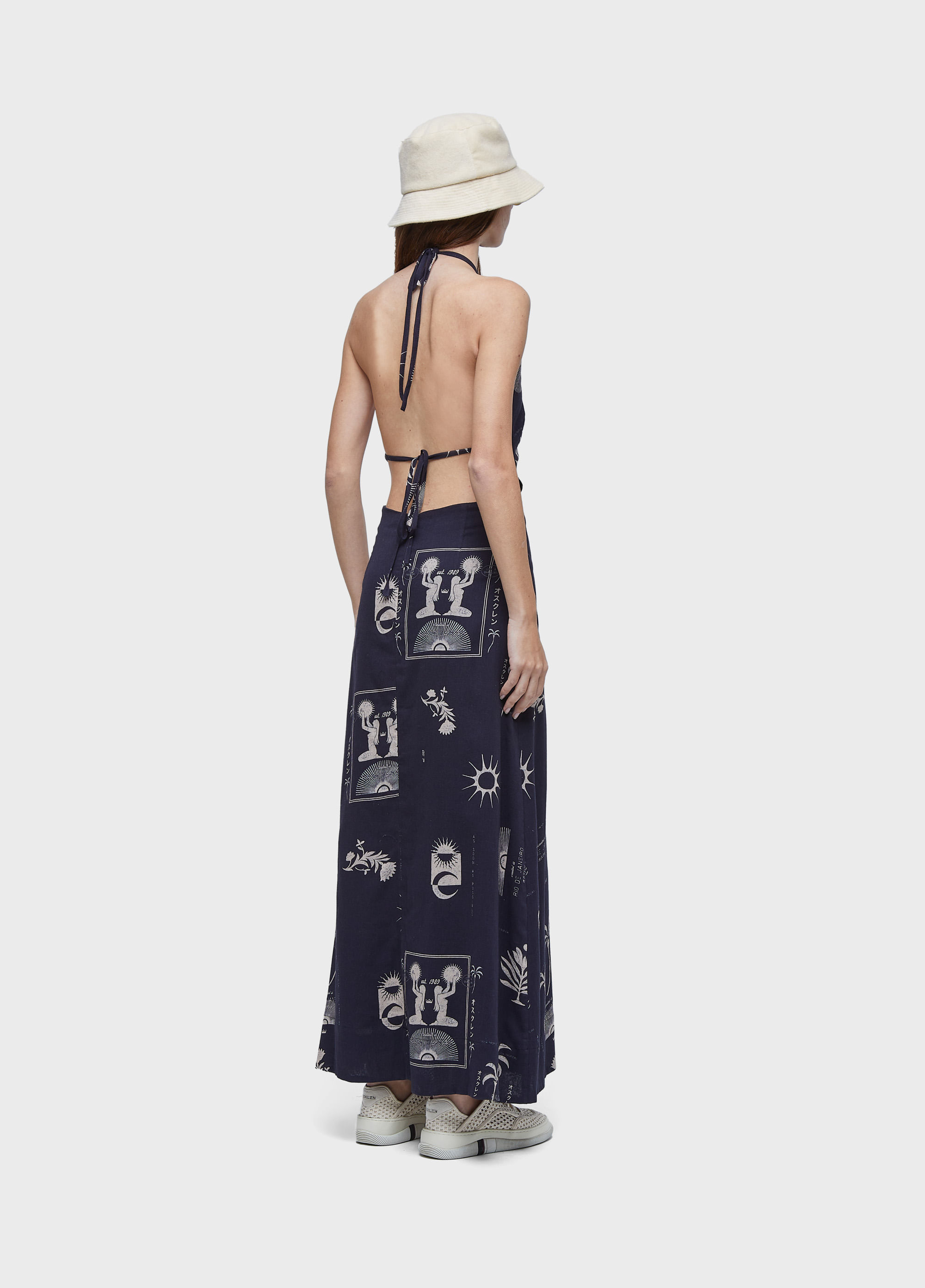Vestido amarracão longo 1989