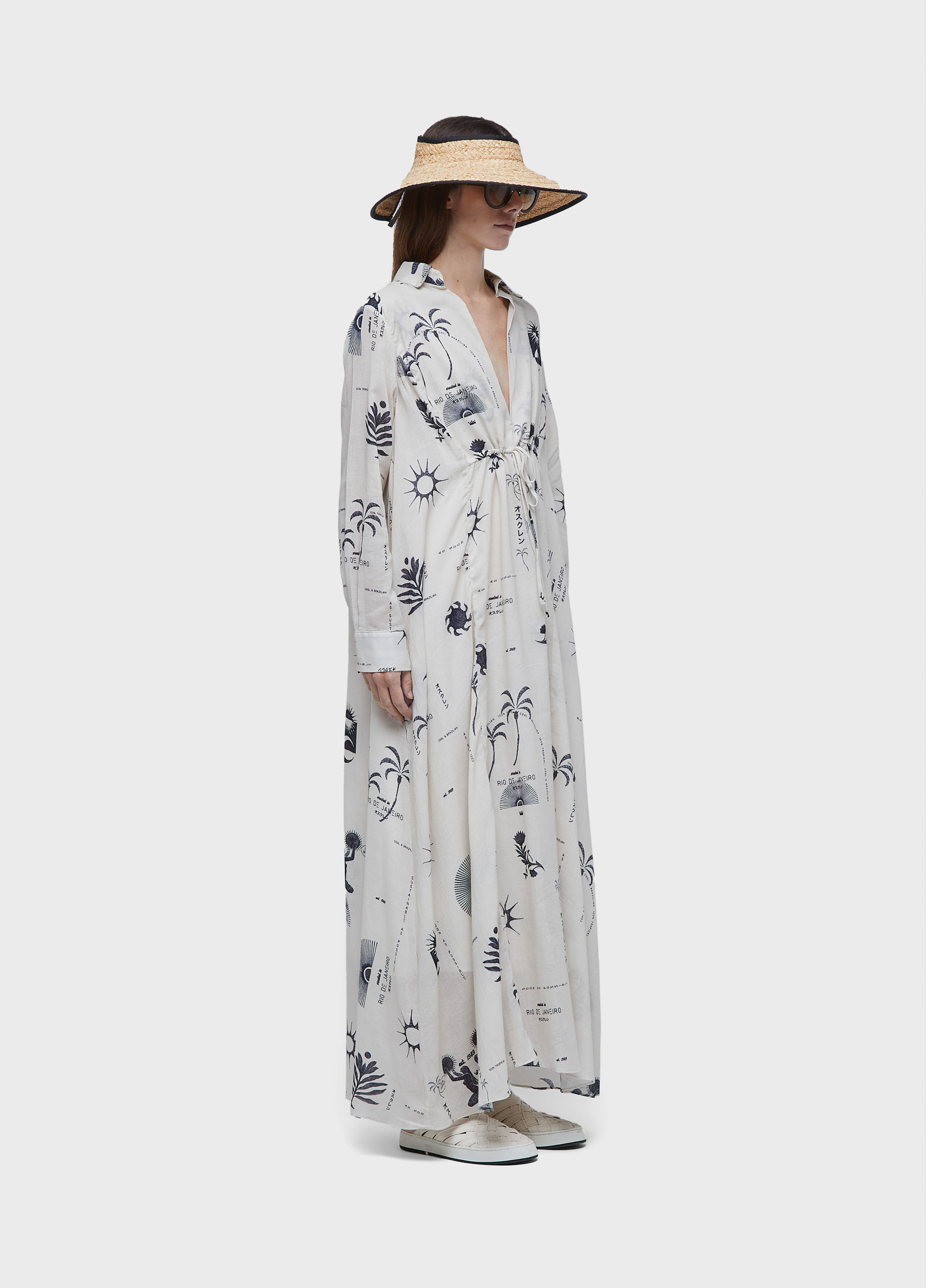 Vestido chemise longo rio day