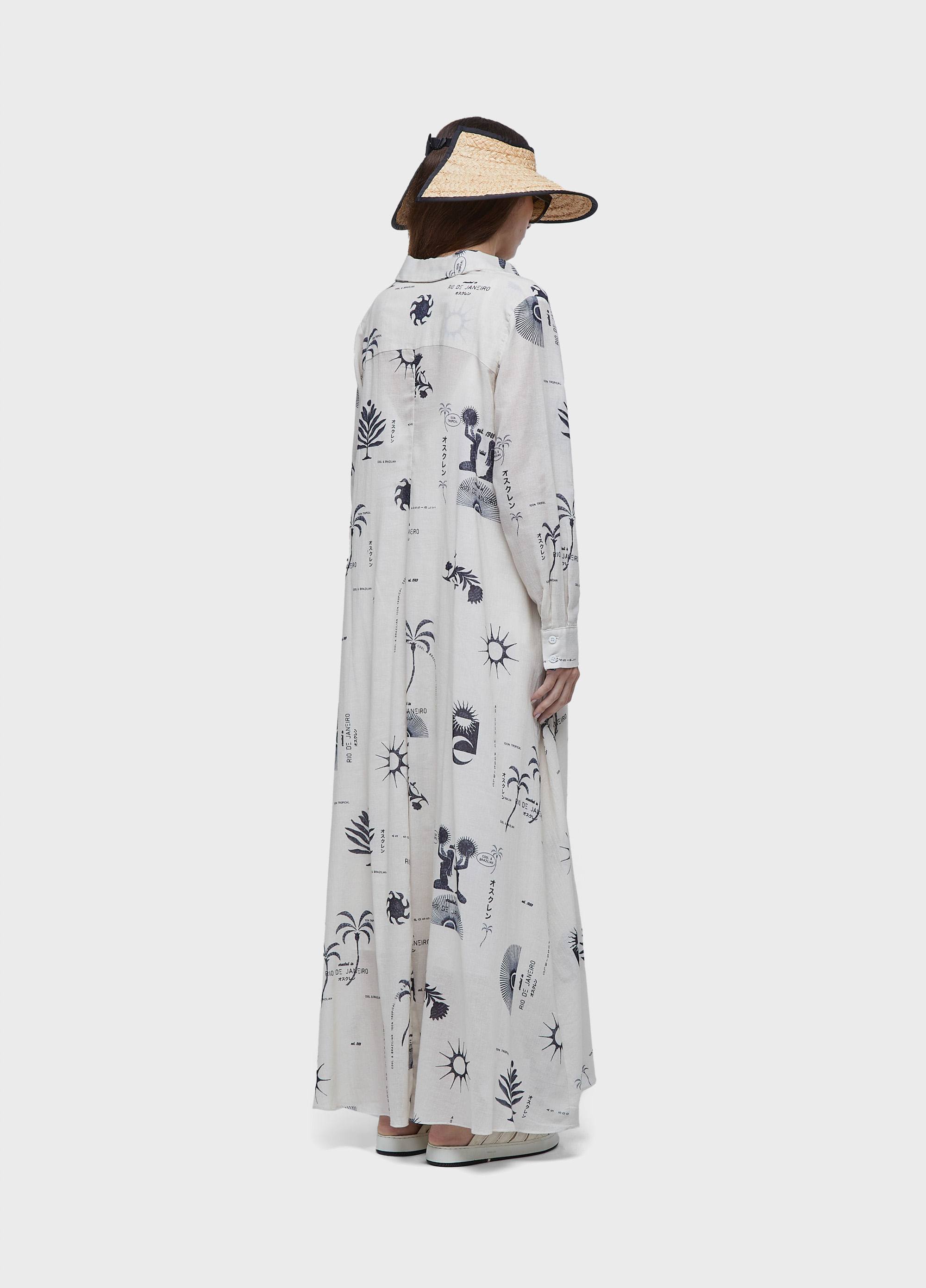 Vestido chemise longo rio day