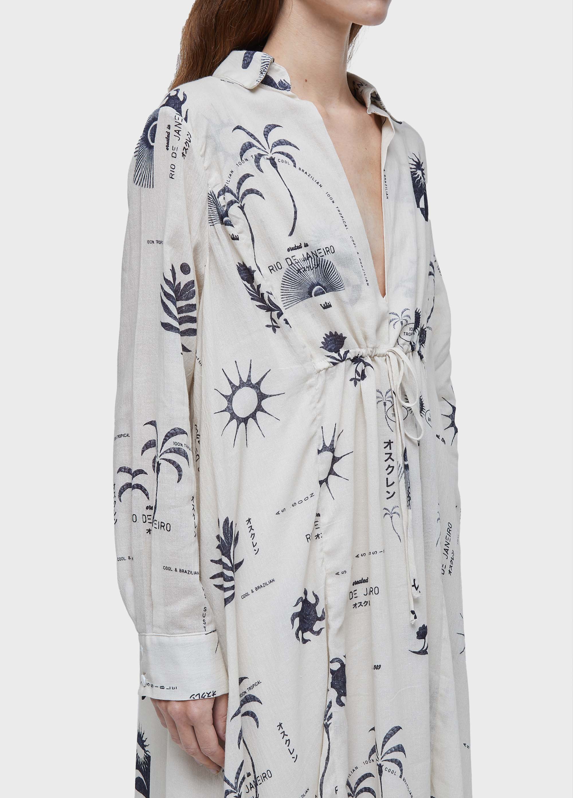 Vestido chemise longo rio day