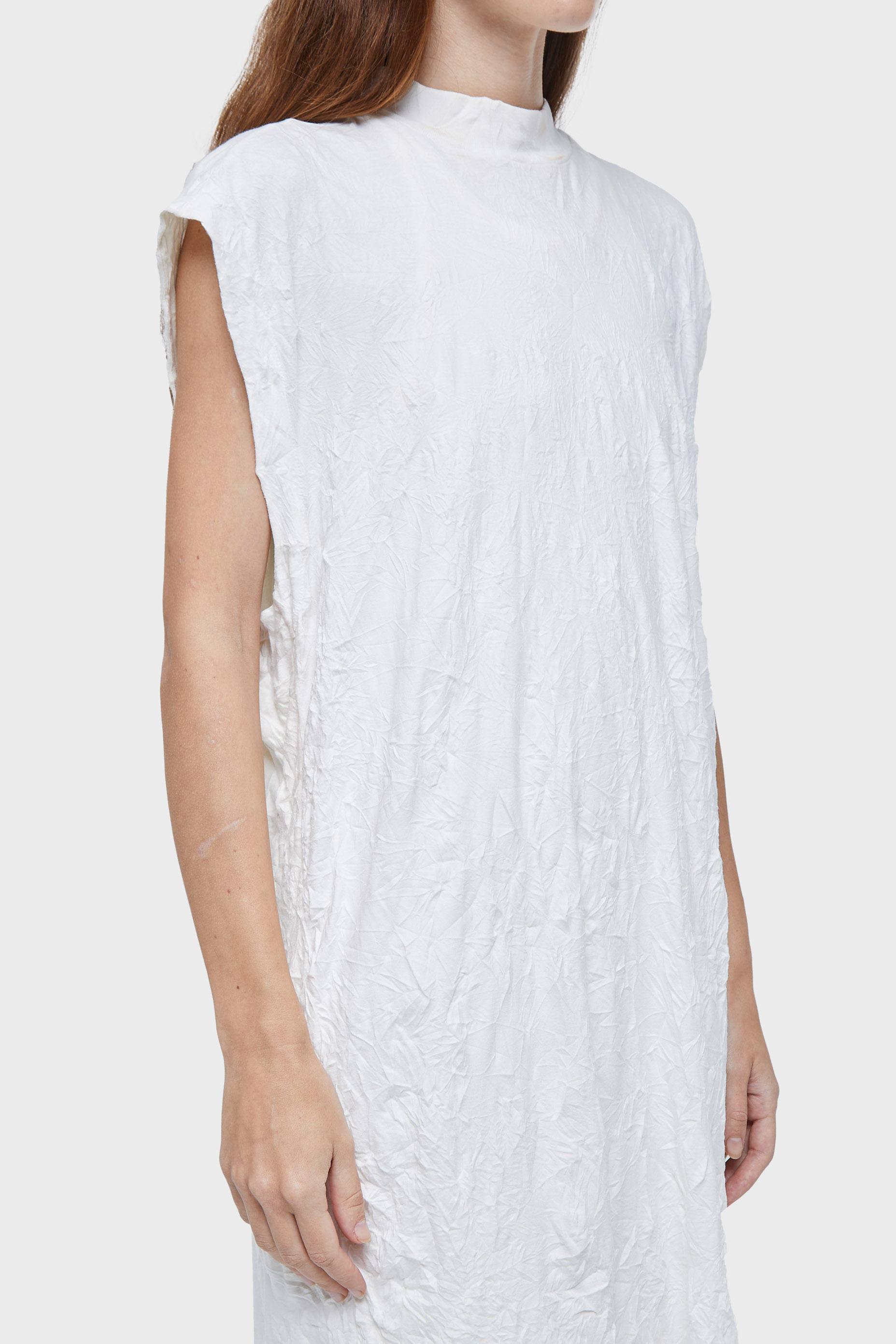 Vestido duo colete wrinkled