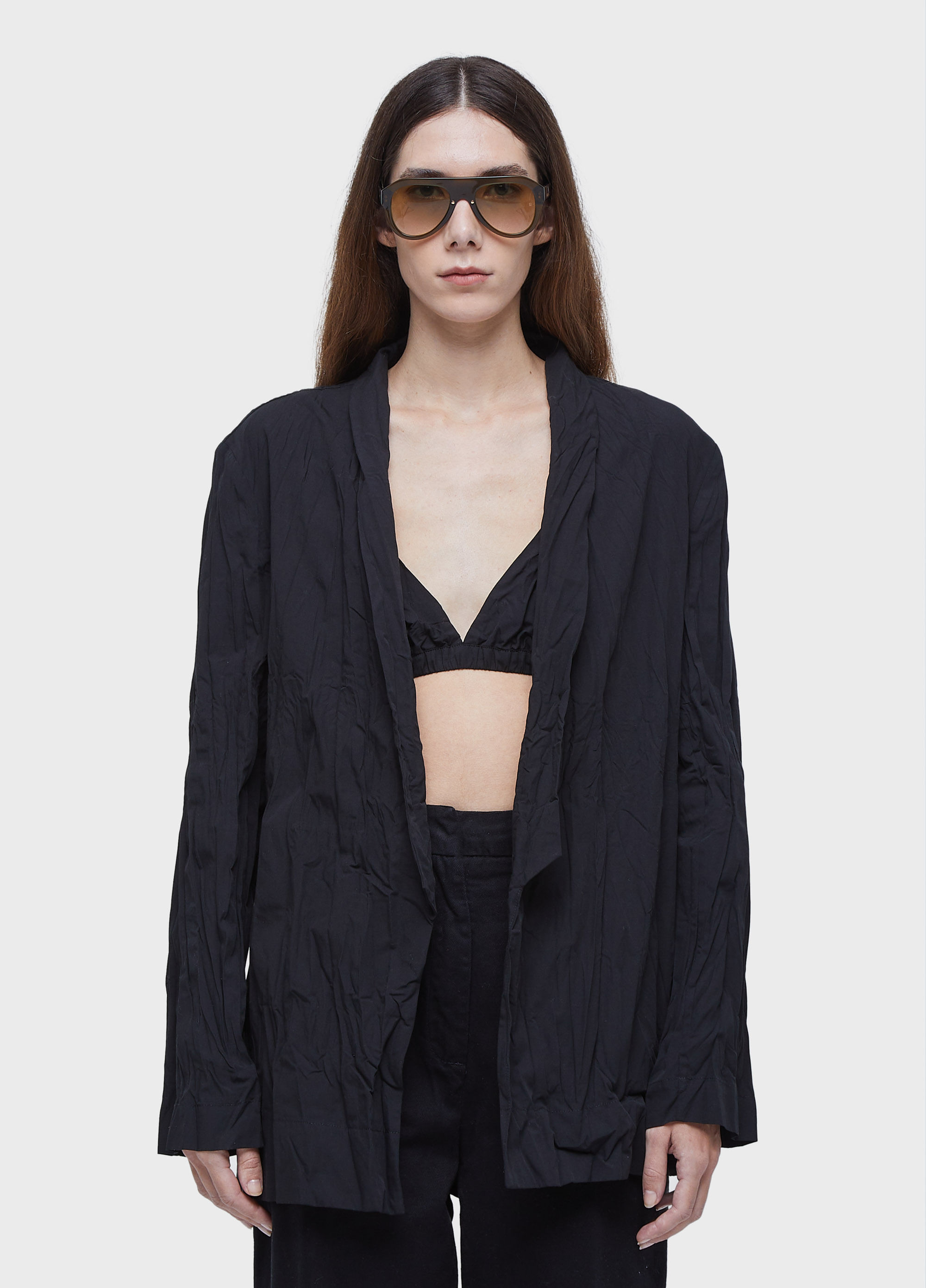 Blazer tricoline wrinkled