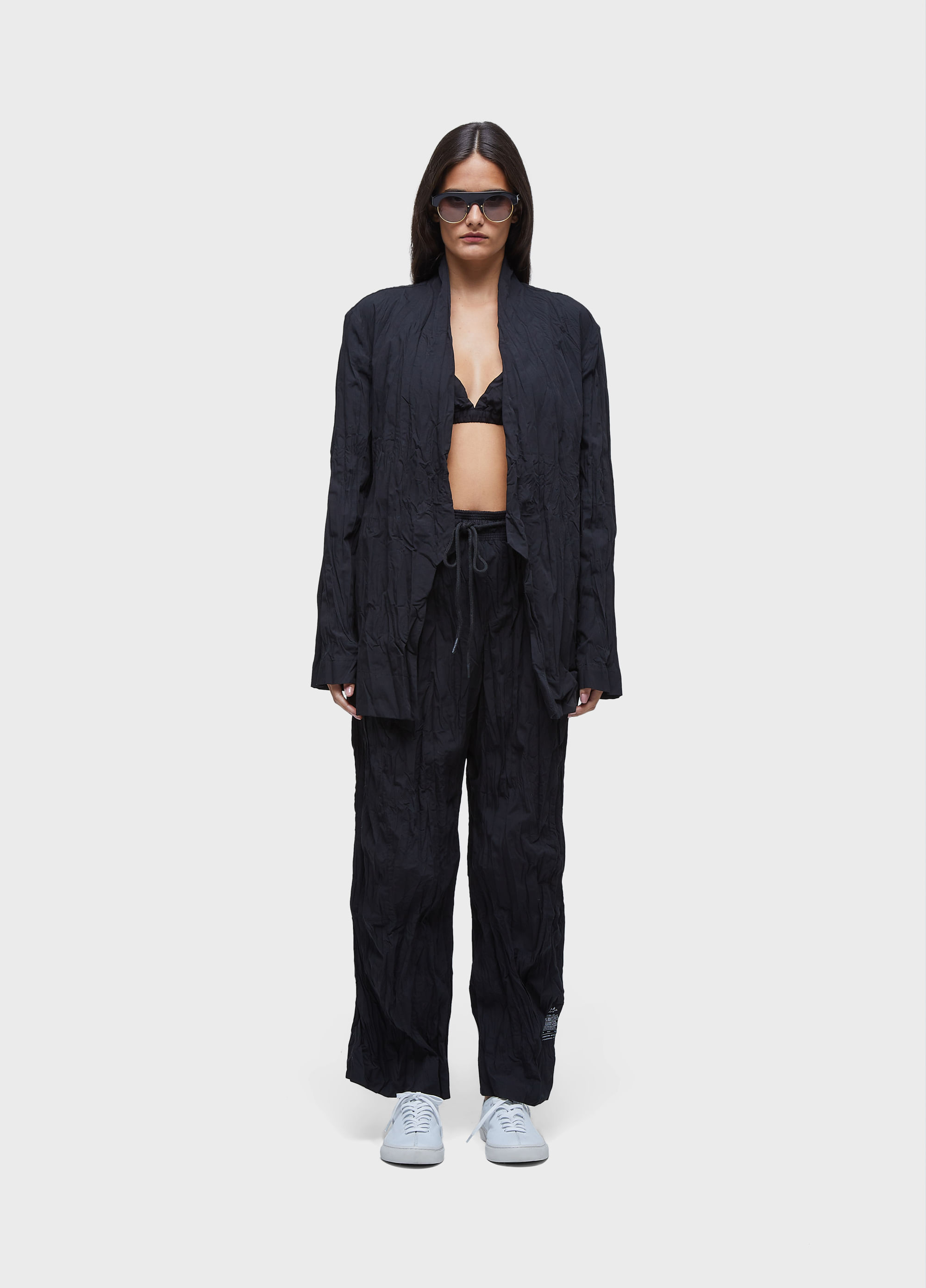 Blazer tricoline wrinkled
