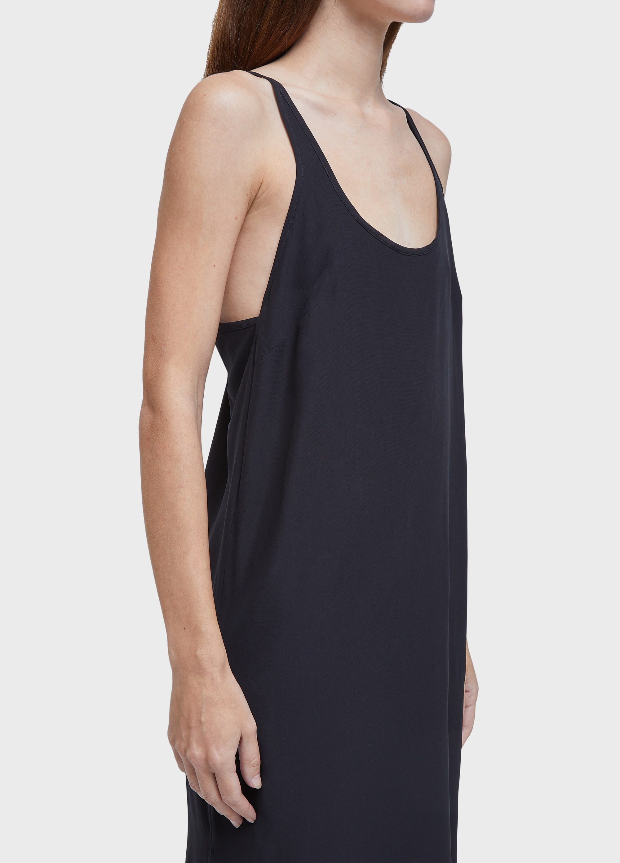 Slip dress silk longui