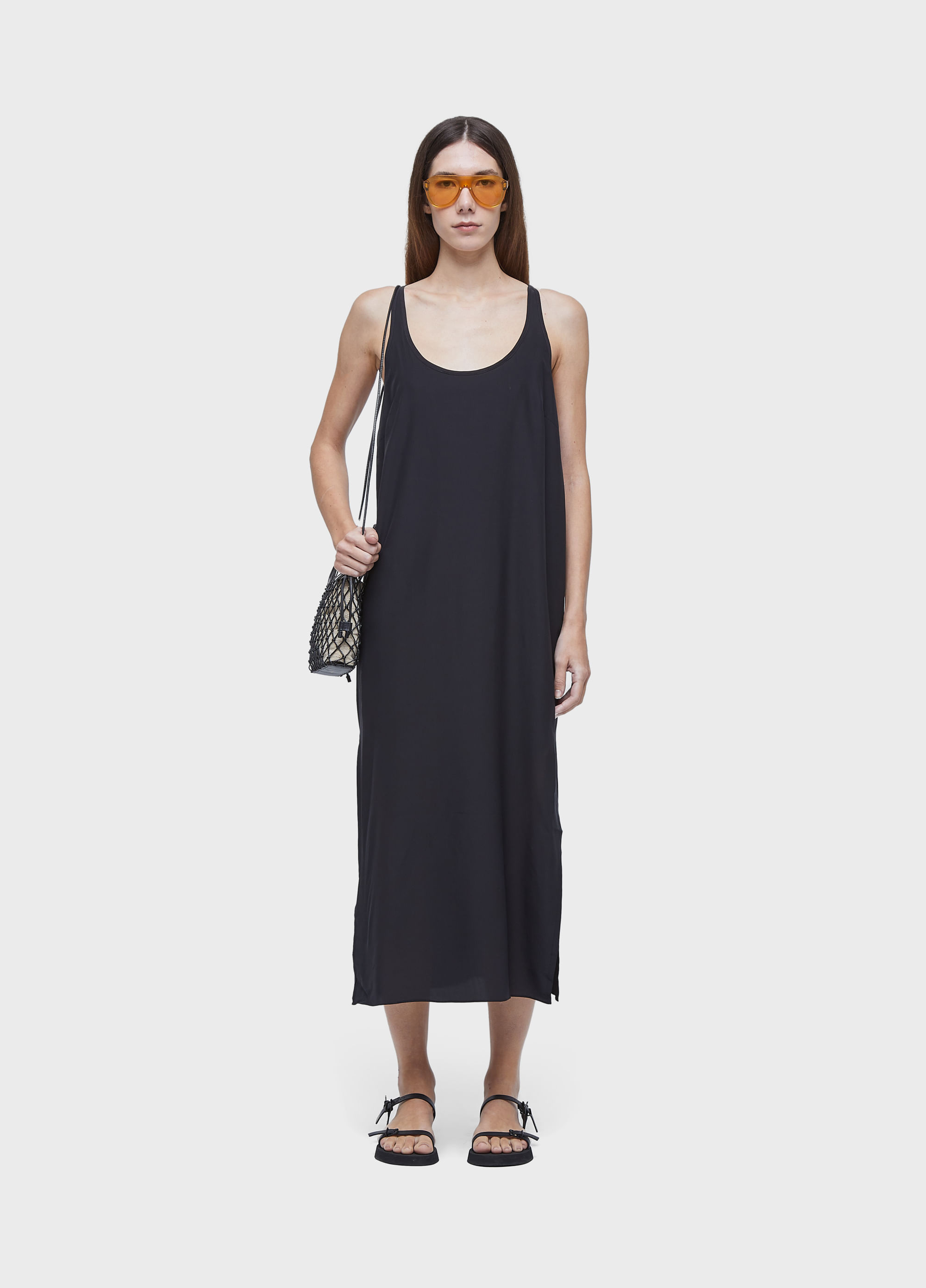 Slip dress silk longui