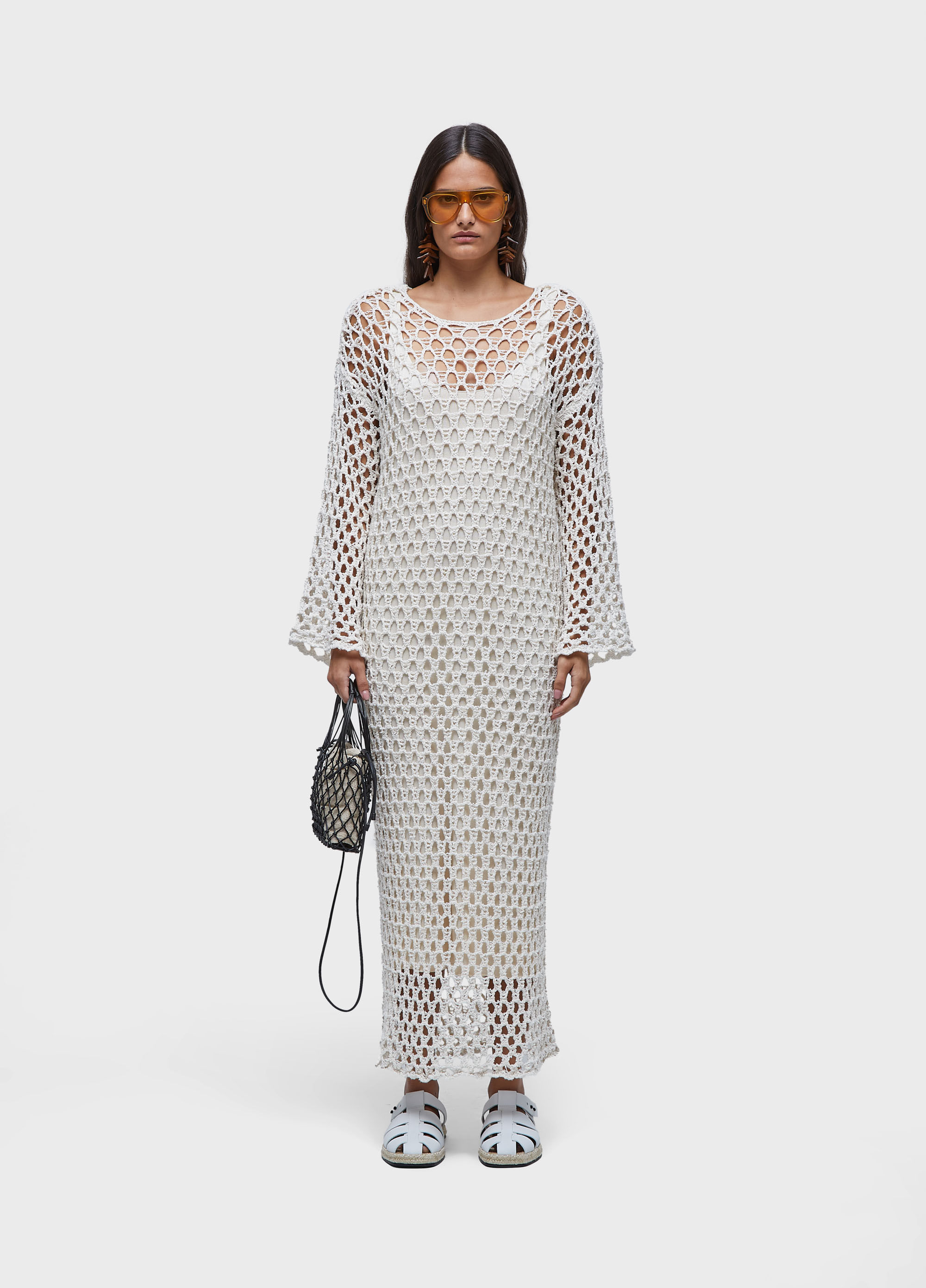 Vestido  tricot aberto