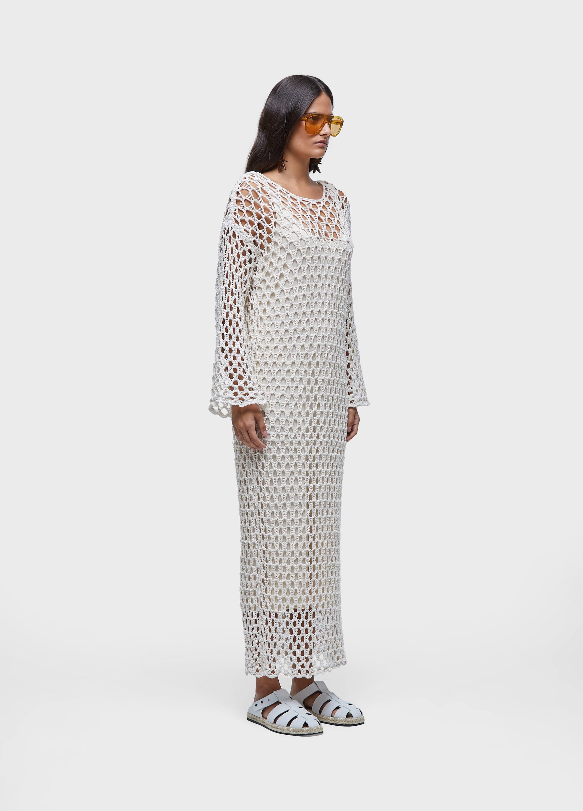 Vestido  tricot aberto
