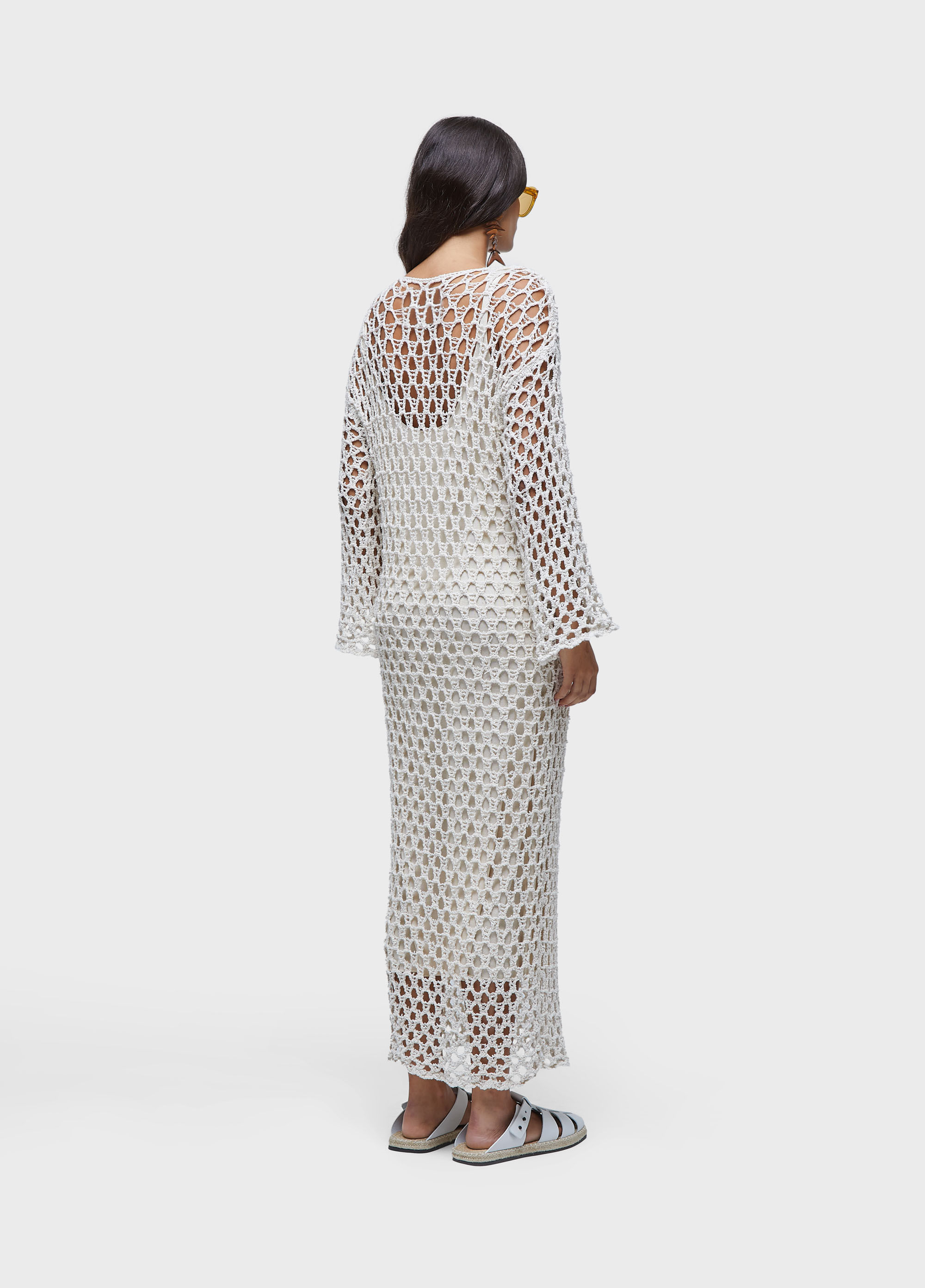 Vestido  tricot aberto
