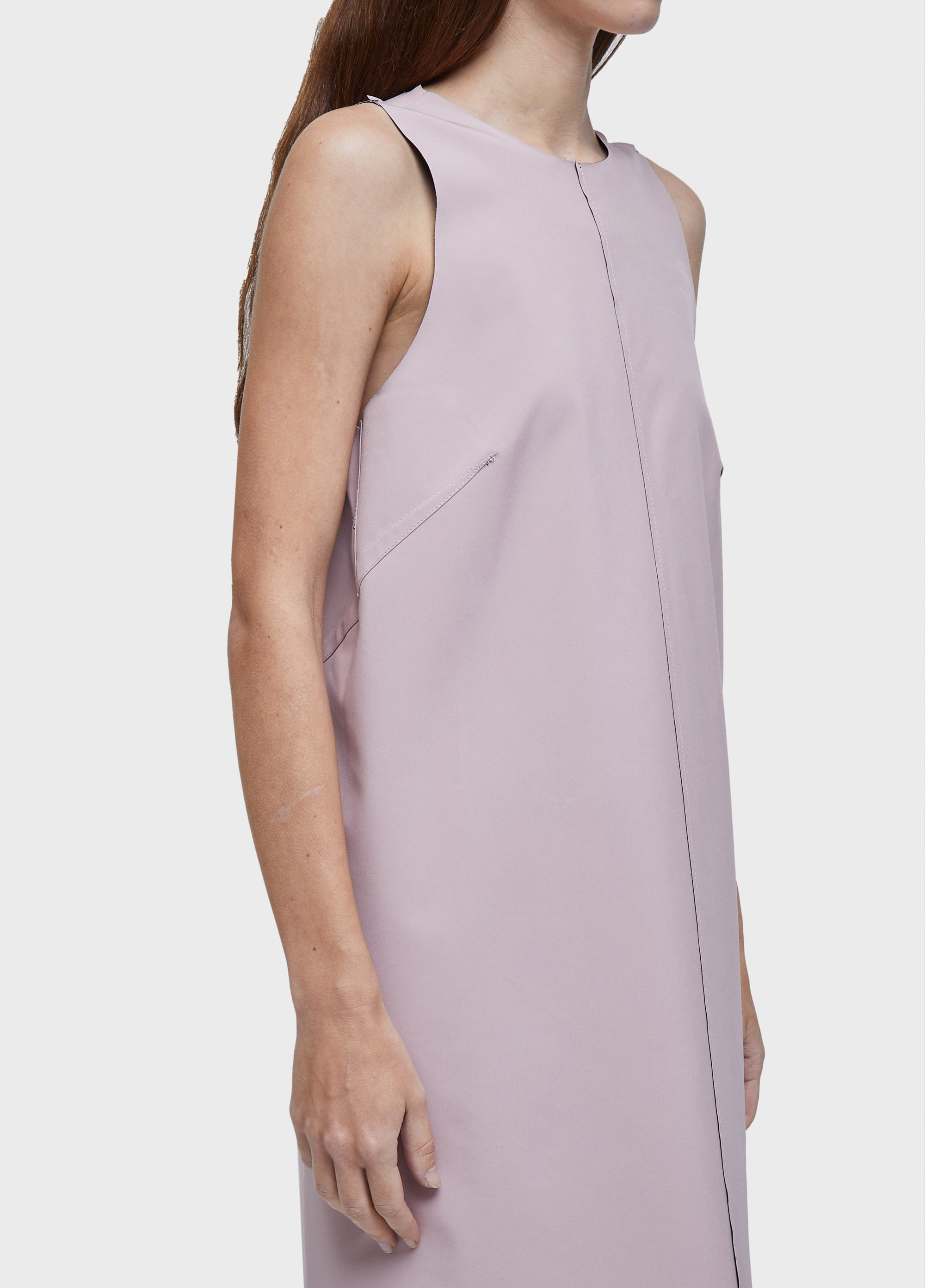 Vestido superlight curto double face V