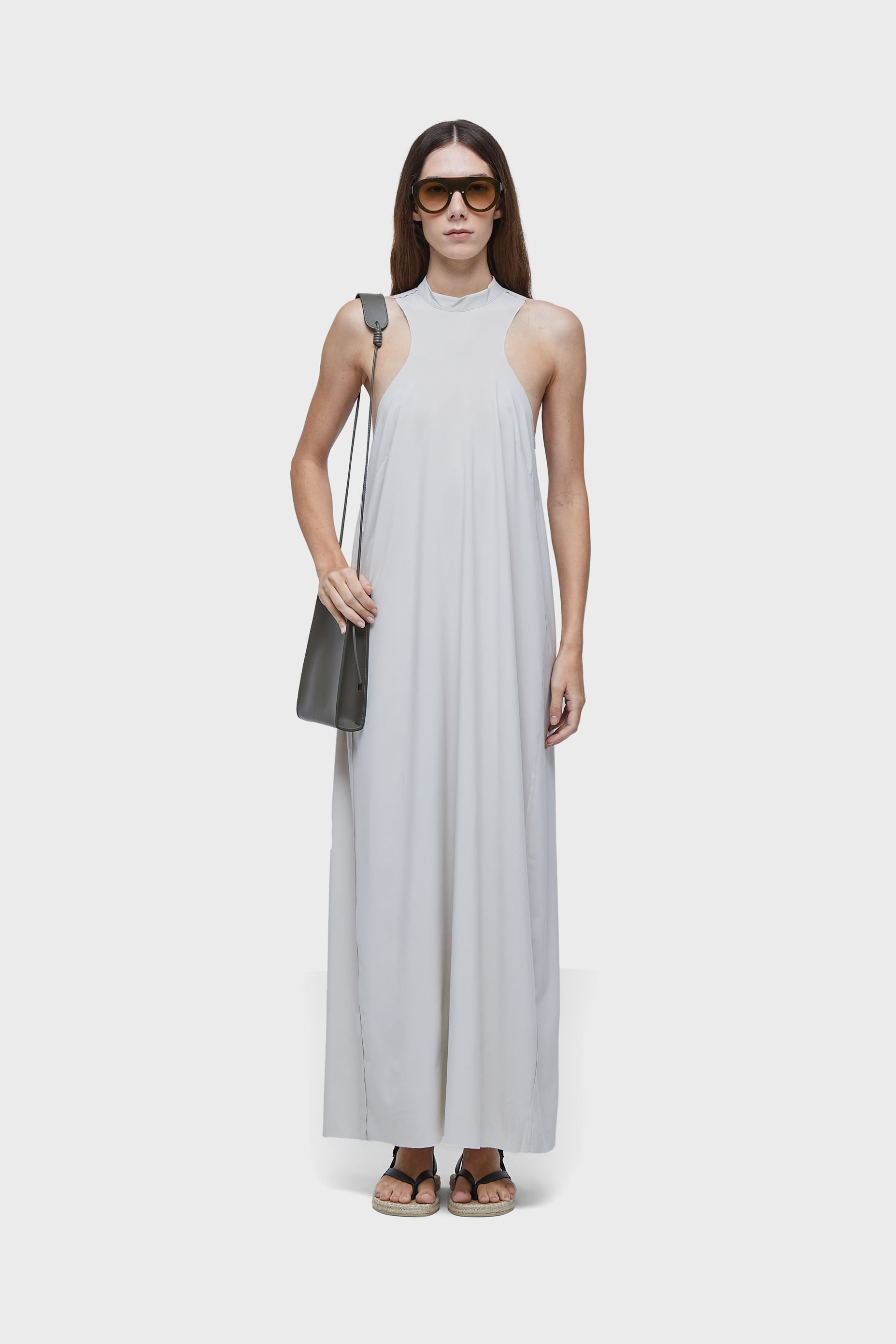 Vestido superlight gola raglan