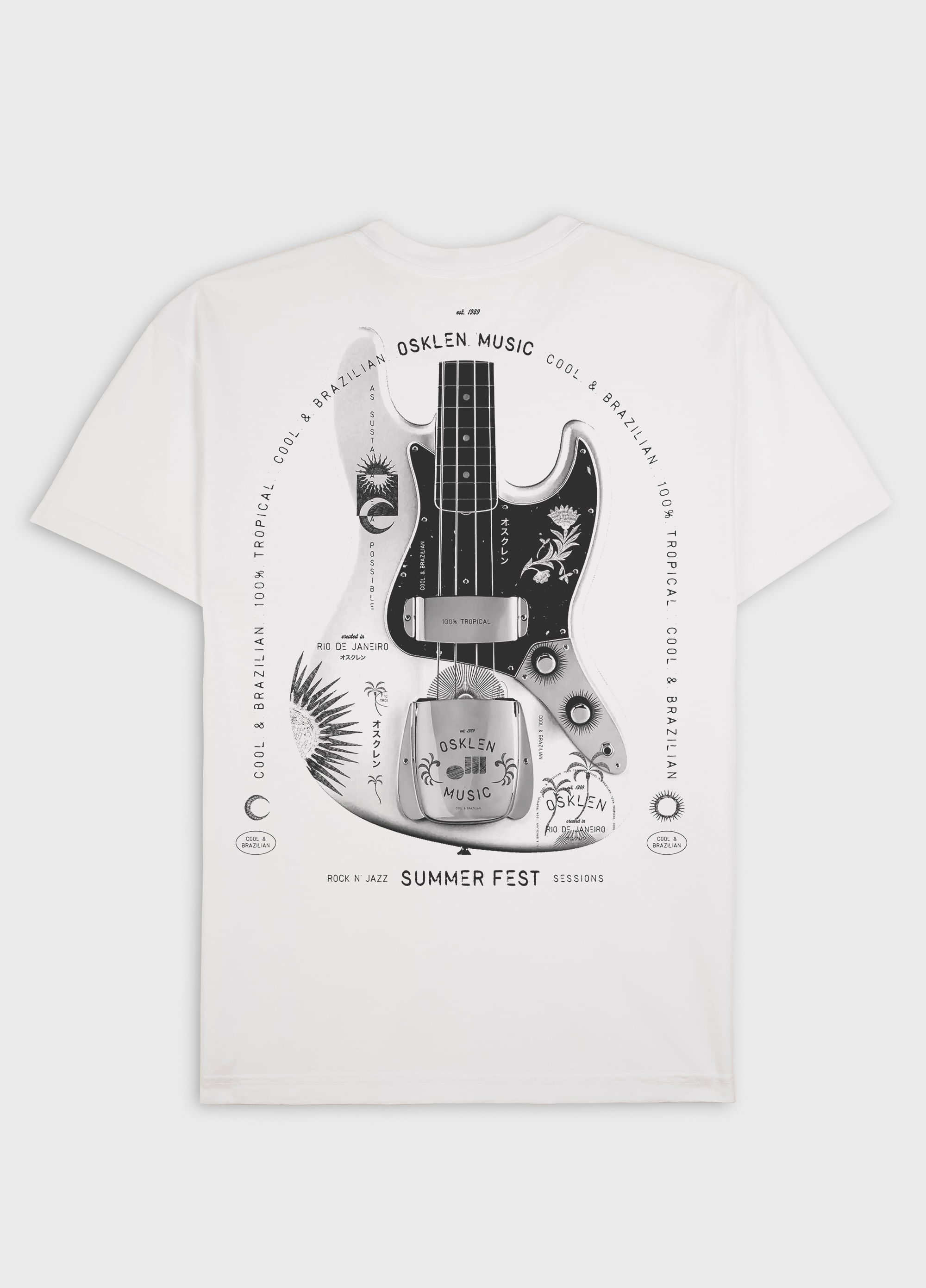T-shirt stone trace bass